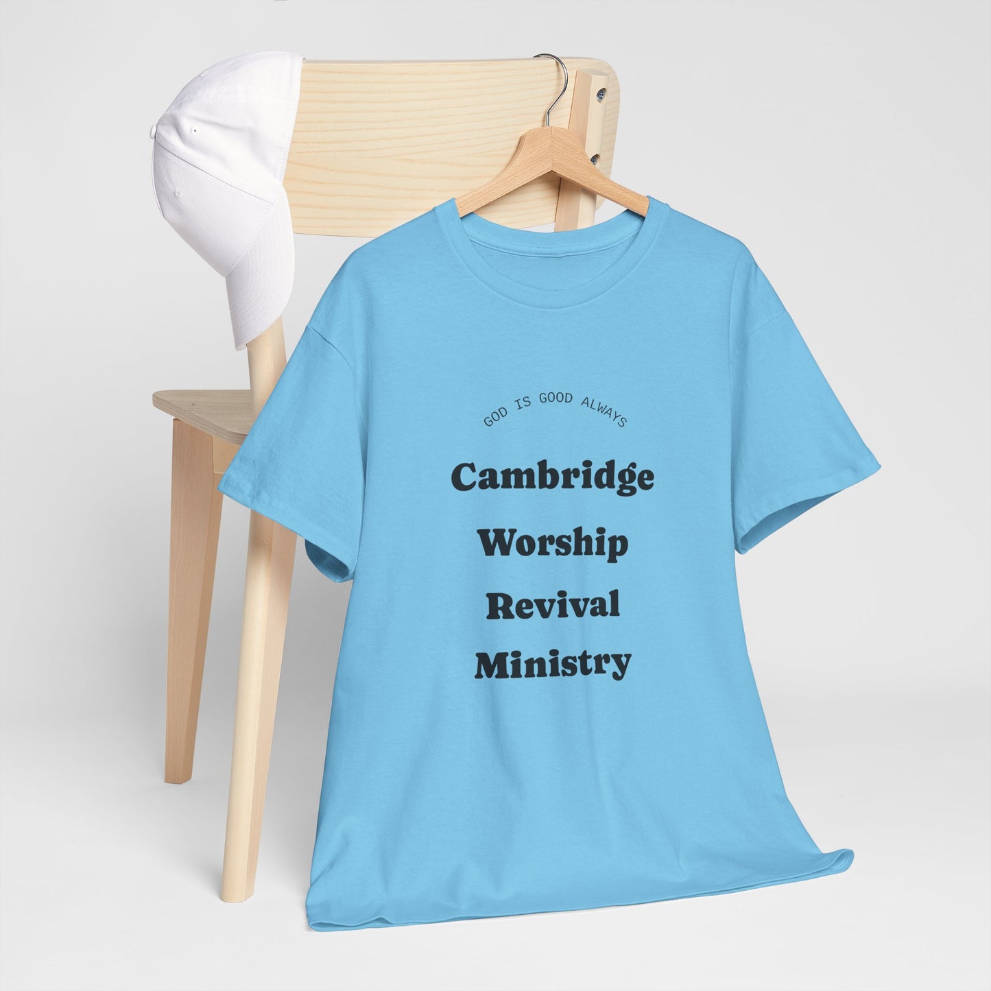Cambridge Worship Revival Ministry Tee - Unisex Heavy Cotton Shirt for Spiritual Gatherings, Church Events, Faith Celebrations, Casual [...]