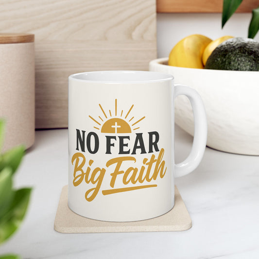Inspirational Ceramic Mug - Perfect for Coffee Lovers, Motivational Gift, Home Decor, Faith Affirmation, Holiday Cheer