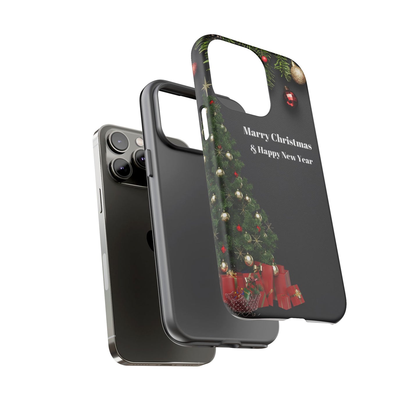 Christmas Phone Case - Marry Christmas & Happy New Year Design