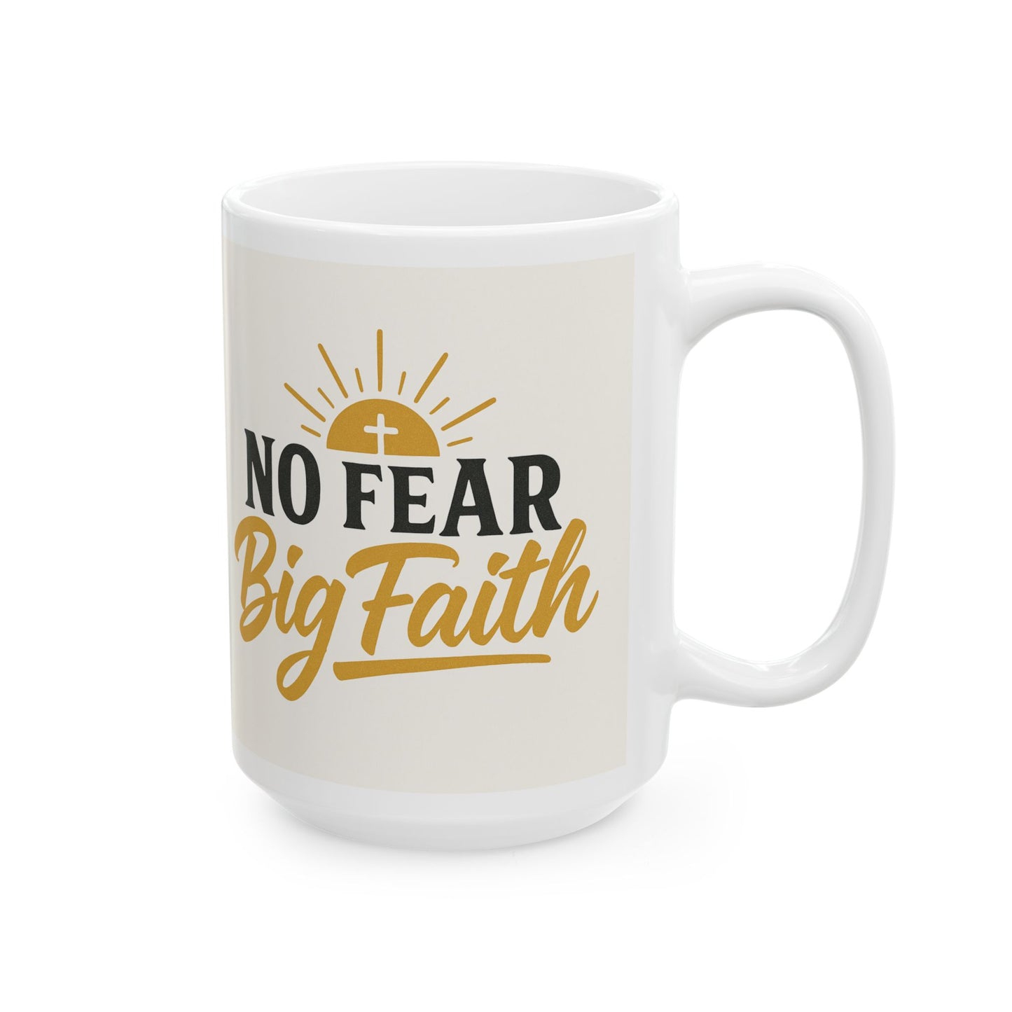 Inspirational Ceramic Mug - Perfect for Coffee Lovers, Motivational Gift, Home Decor, Faith Affirmation, Holiday Cheer