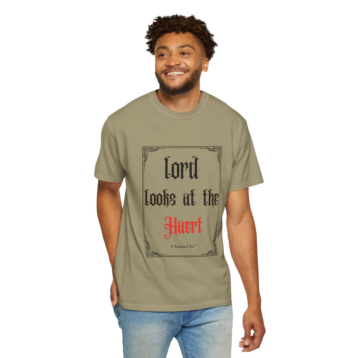 Lord Looks at the Heart Unisex Garment-Dyed T-Shirt