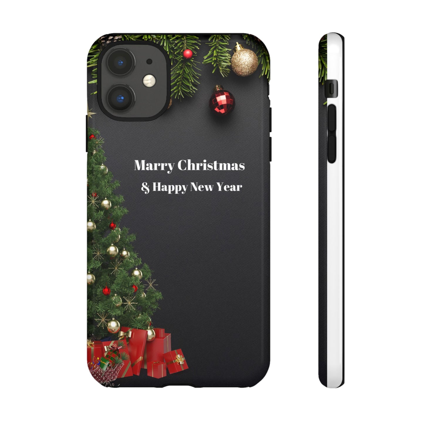 Christmas Phone Case - Marry Christmas & Happy New Year Design