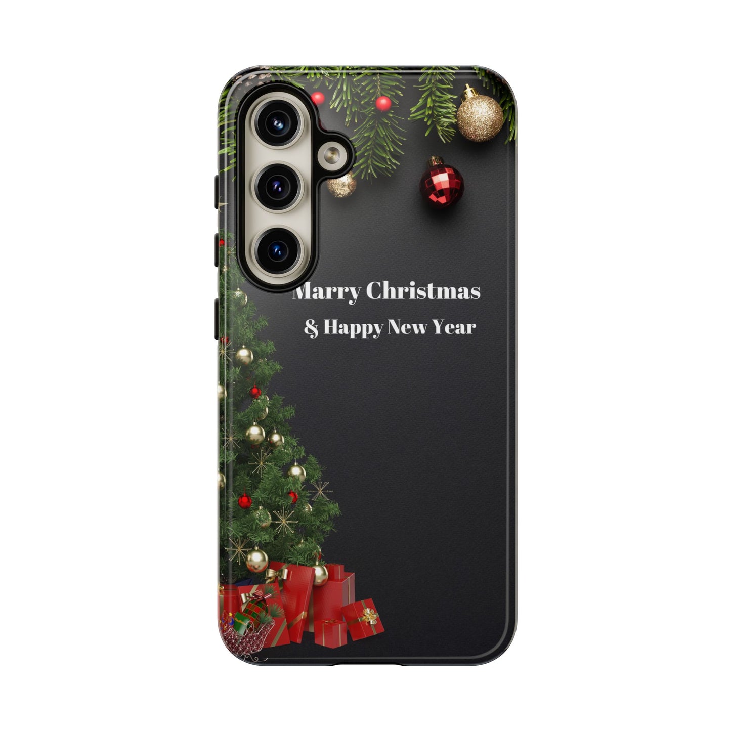 Christmas Phone Case - Marry Christmas & Happy New Year Design