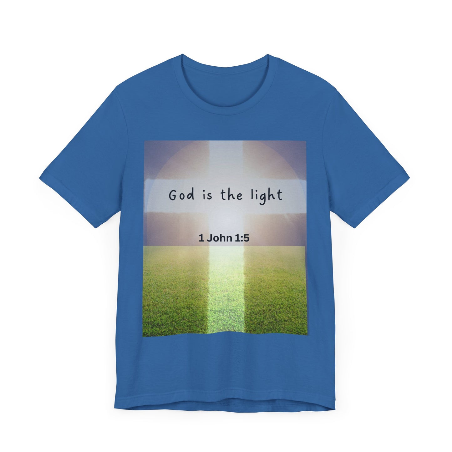 Inspirational Unisex Tee - 'God is the Light' 1 John 1:5