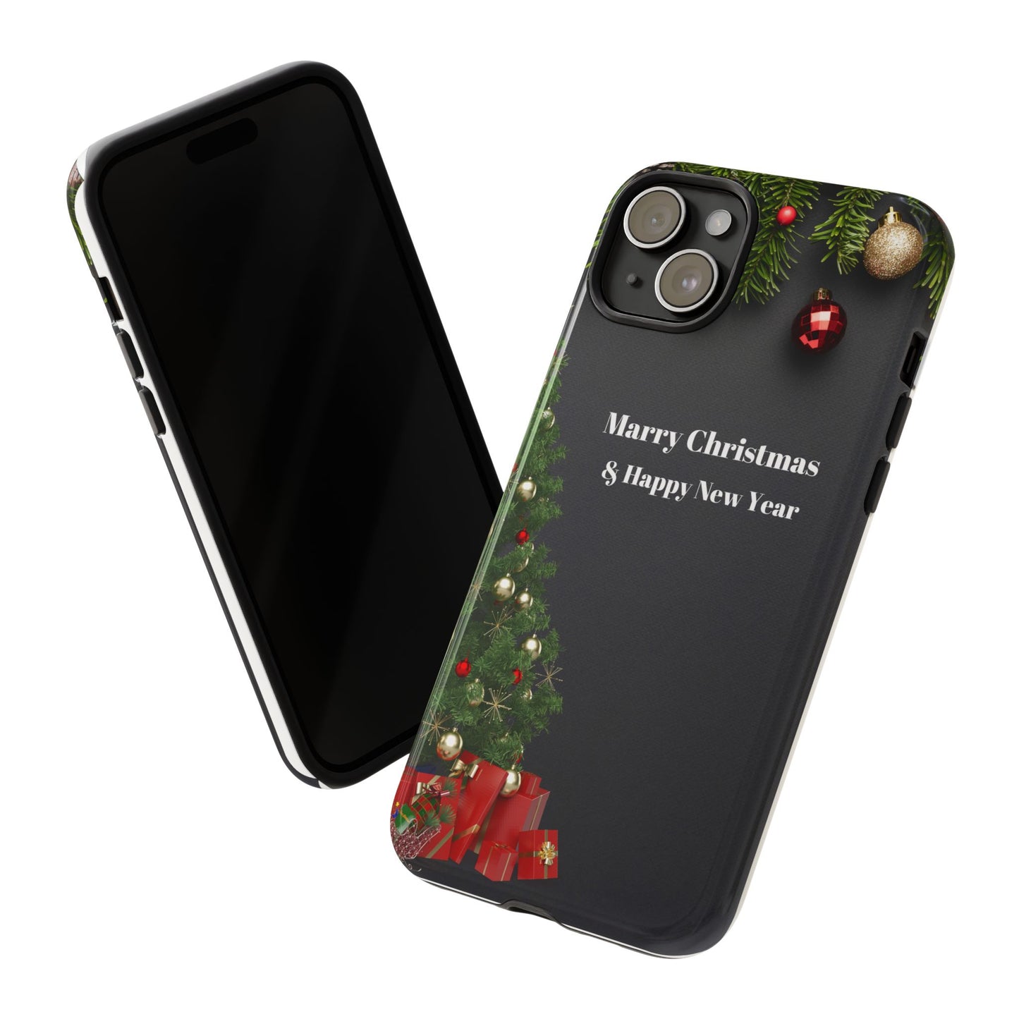 Christmas Phone Case - Marry Christmas & Happy New Year Design