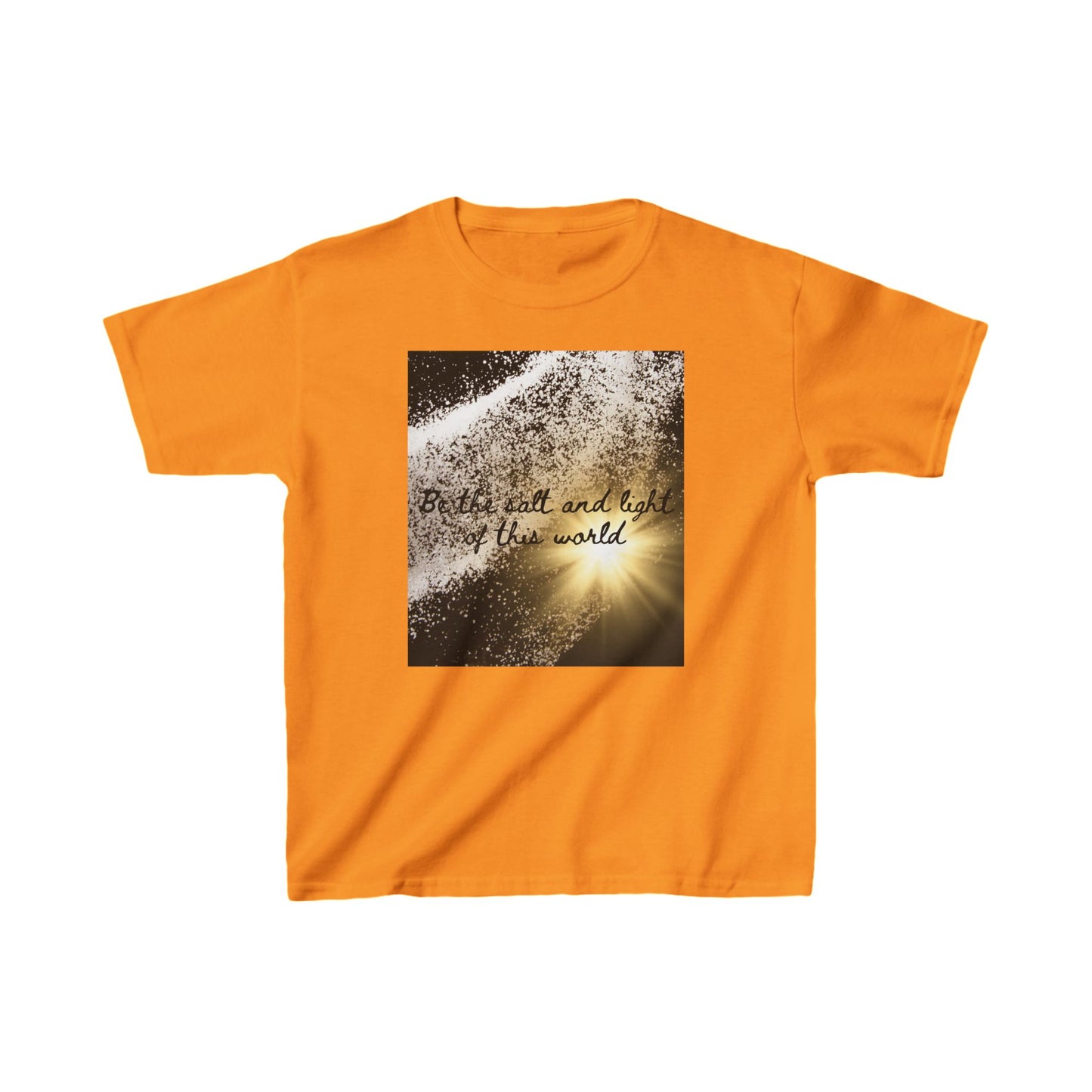 Kids Inspirational Cotton Tee - "Be the Salt and Light of the World"