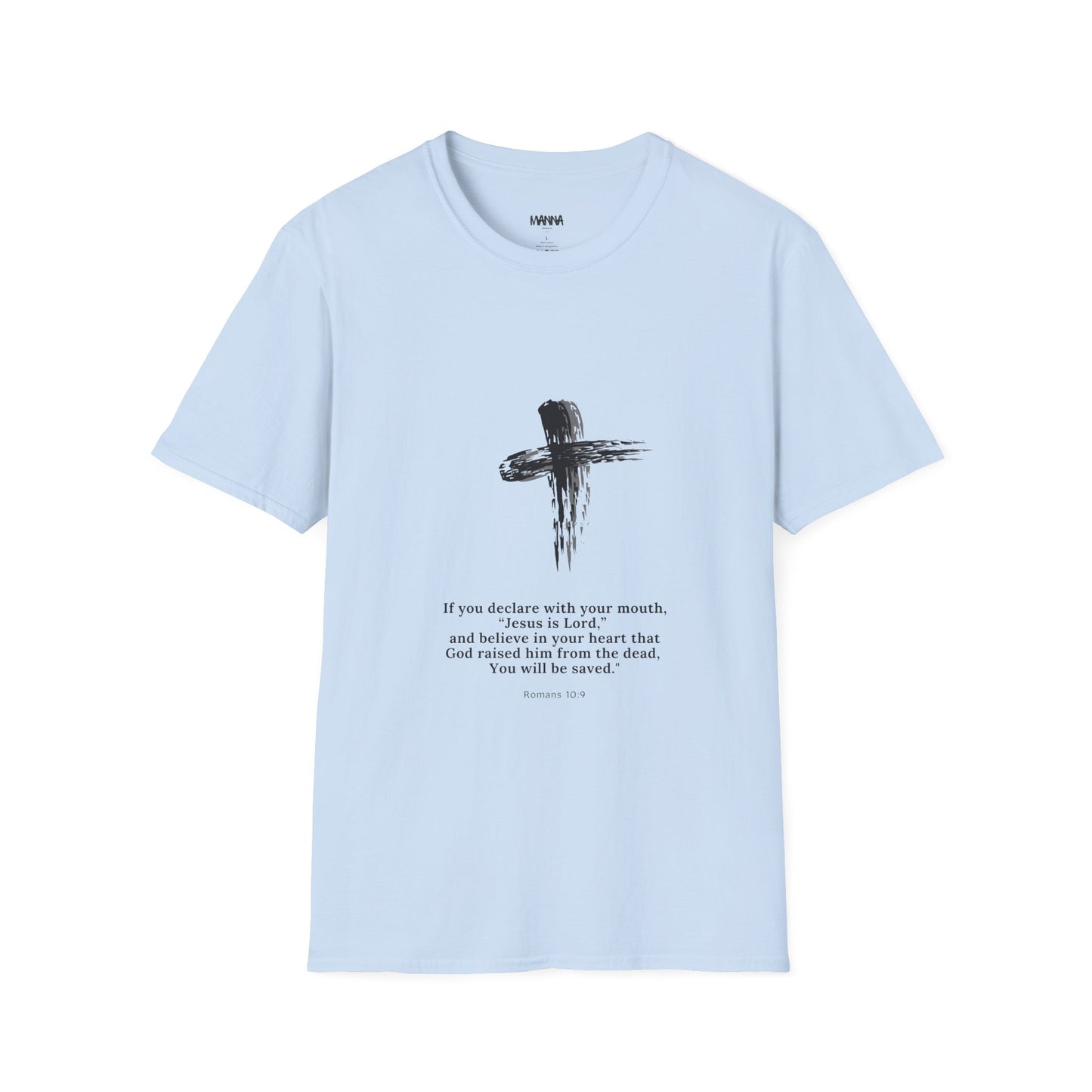 Faith-Inspired Unisex Softstyle T-Shirt with Inspirational Verse