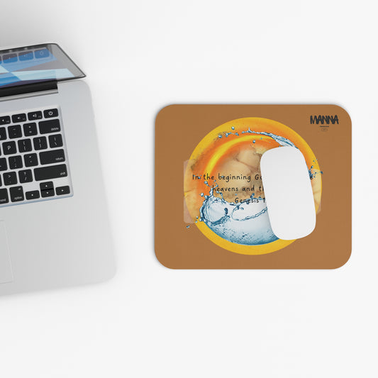 Inspirational Genesis Mouse Pad - Faith-Based Rectangle Desk Accessory