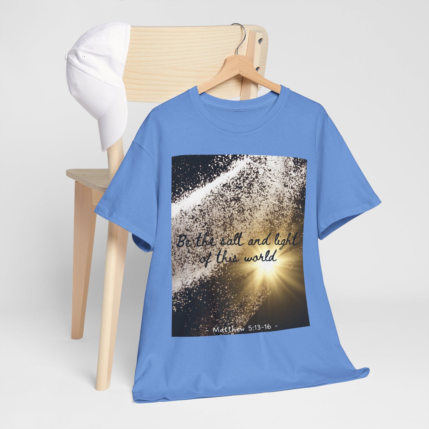 Inspirational Unisex Heavy Cotton Tee - 'Salt and Light of This World'