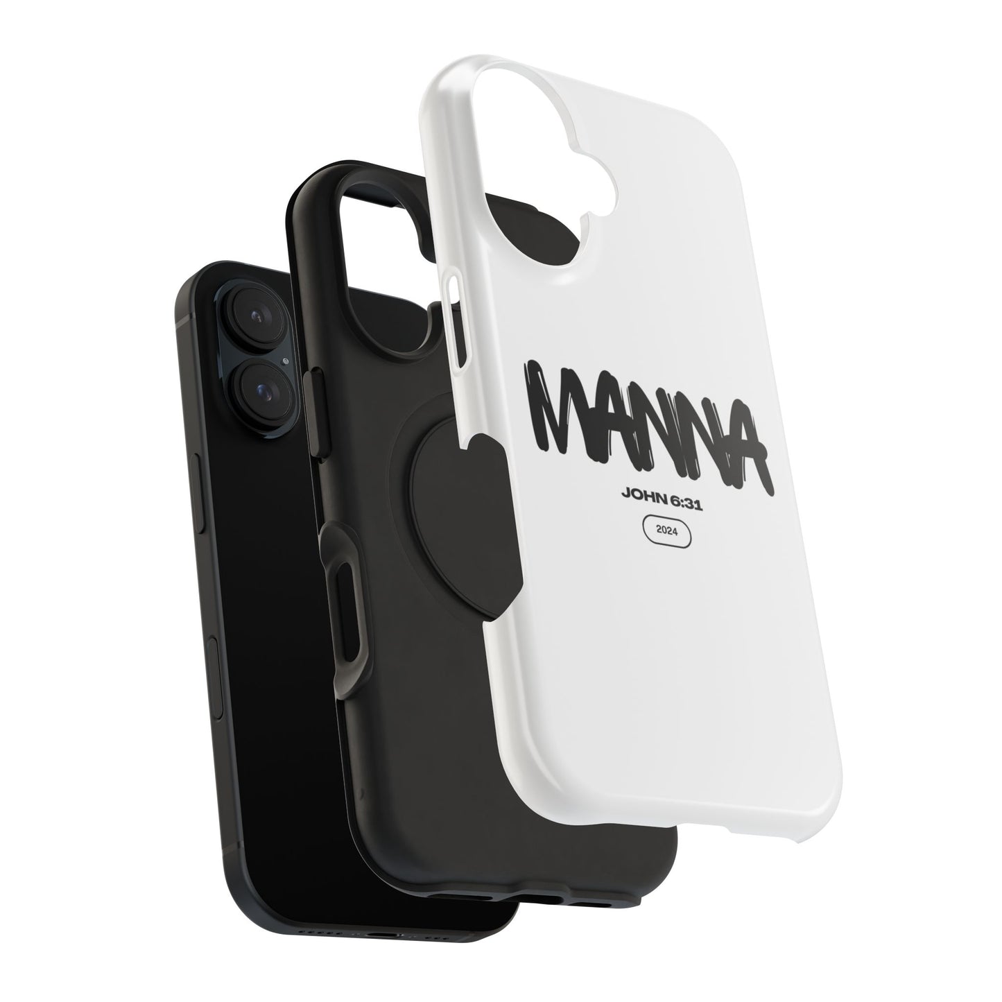 Manna Bible Verse Impact-Resistant Phone Case - Stylish Protection for Faithful Souls