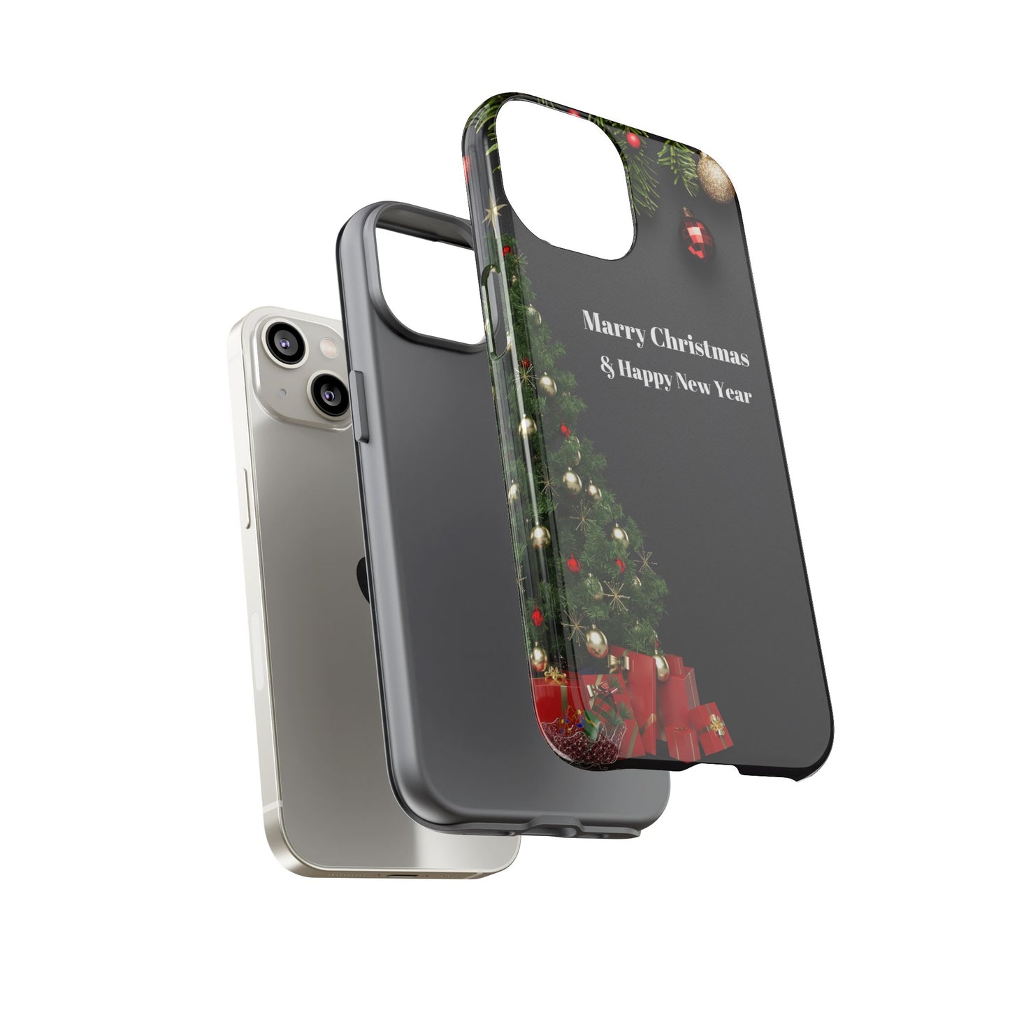 Christmas Phone Case - Marry Christmas & Happy New Year Design