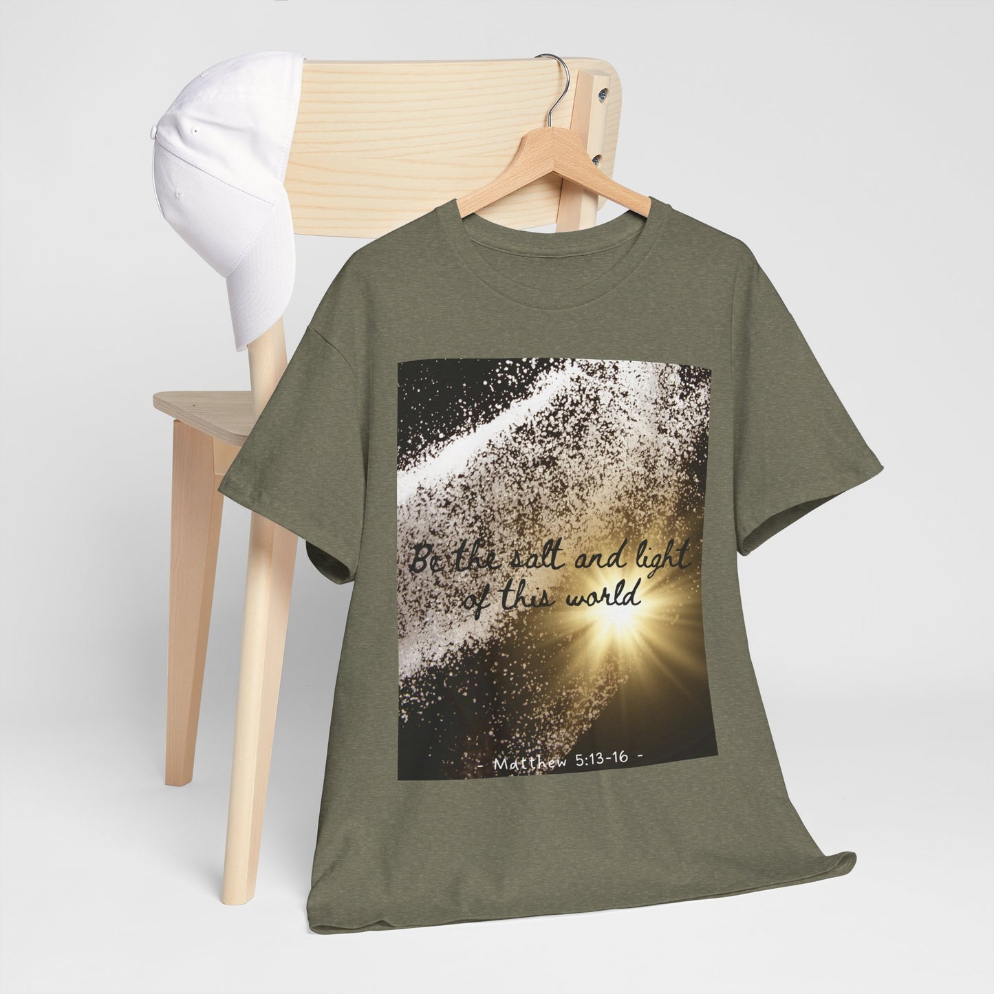 Inspirational Unisex Heavy Cotton Tee - 'Salt and Light of This World'