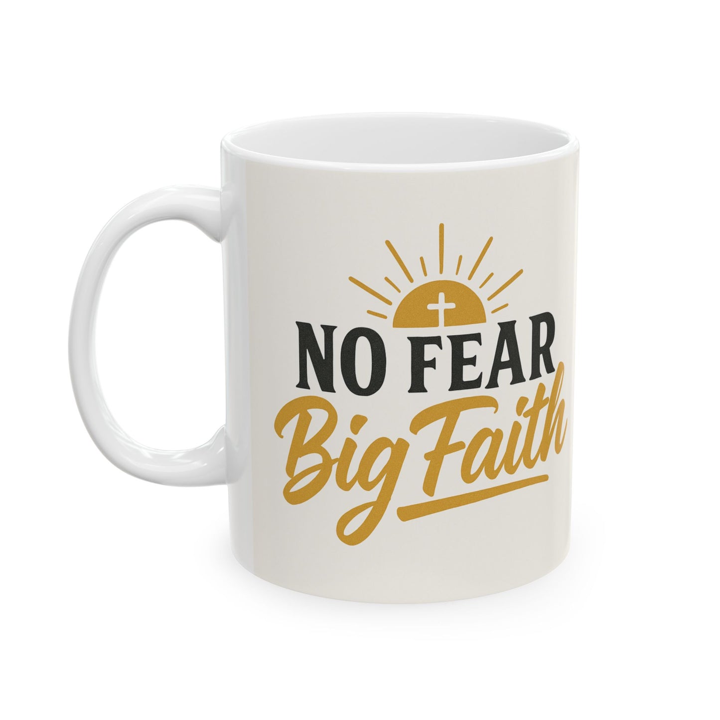 Inspirational Ceramic Mug - Perfect for Coffee Lovers, Motivational Gift, Home Decor, Faith Affirmation, Holiday Cheer