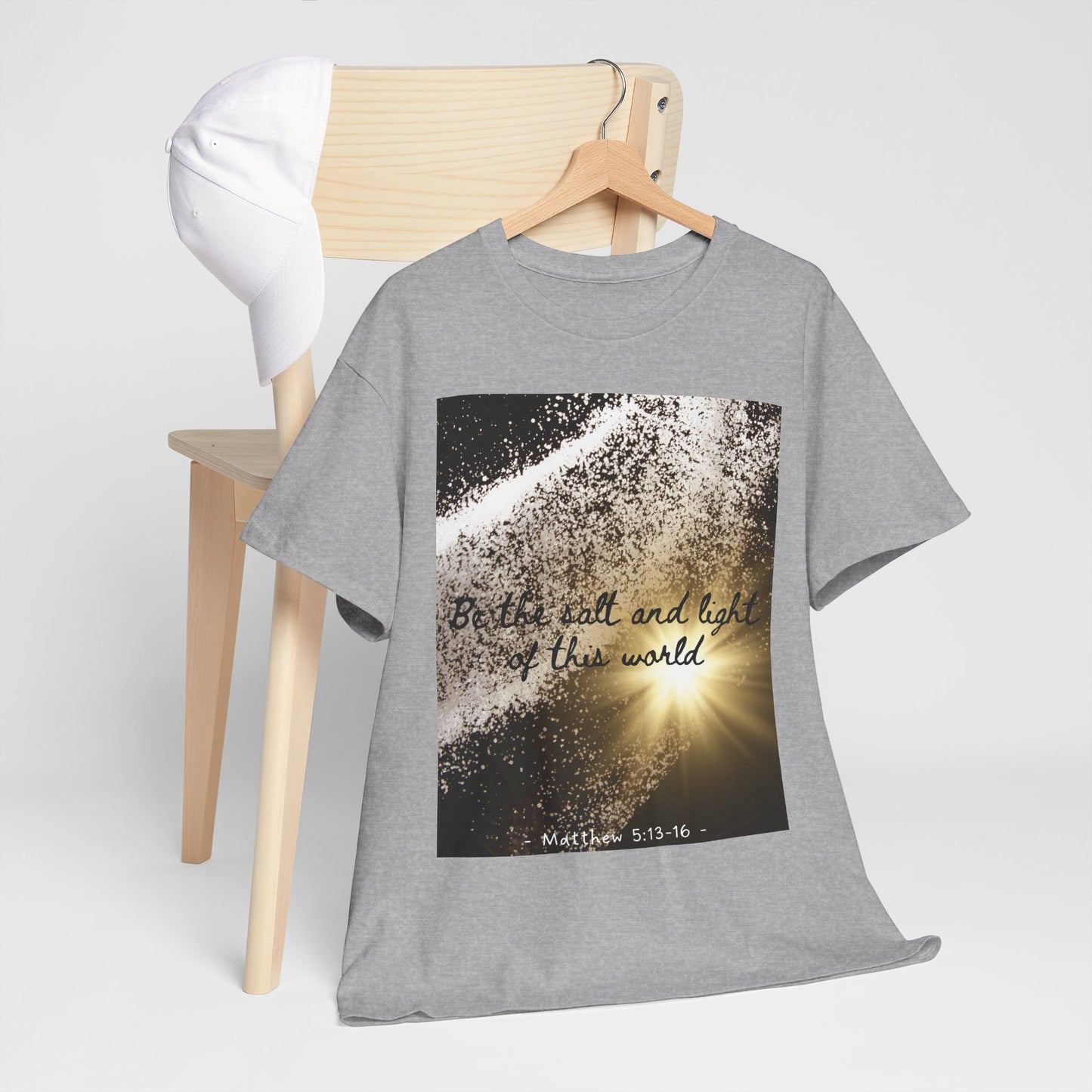 Inspirational Unisex Heavy Cotton Tee - 'Salt and Light of This World'