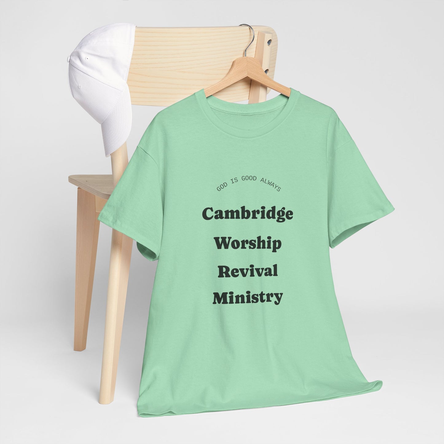 Cambridge Worship Revival Ministry Tee - Unisex Heavy Cotton Shirt for Spiritual Gatherings, Church Events, Faith Celebrations, Casual [...]