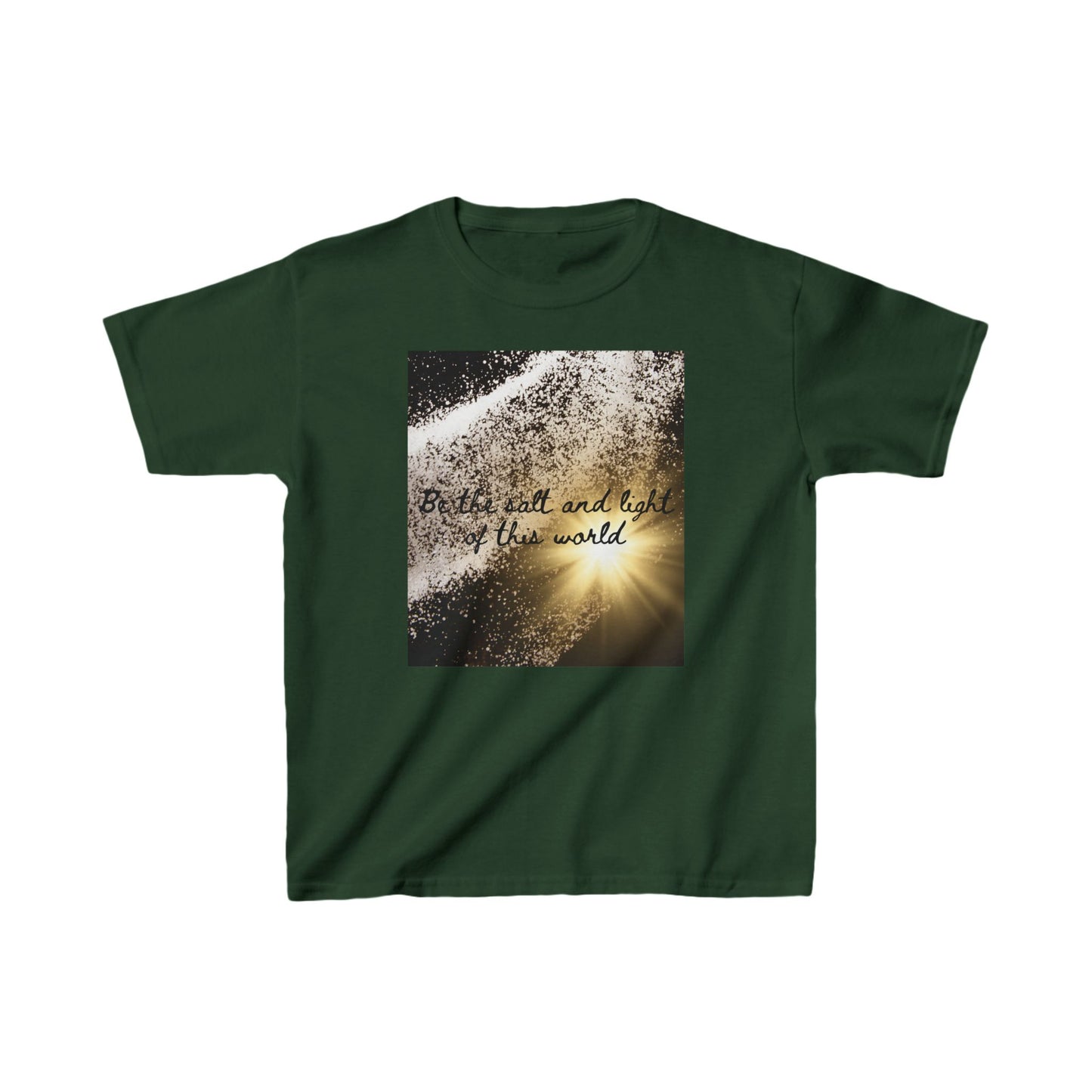 Kids Inspirational Cotton Tee - "Be the Salt and Light of the World"