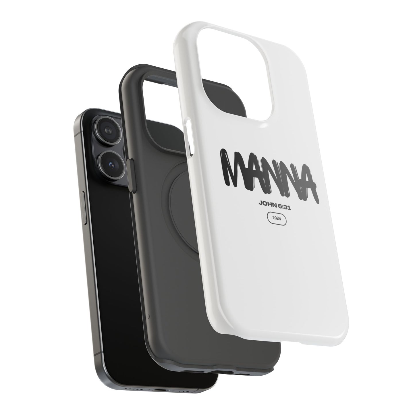 Manna Bible Verse Impact-Resistant Phone Case - Stylish Protection for Faithful Souls