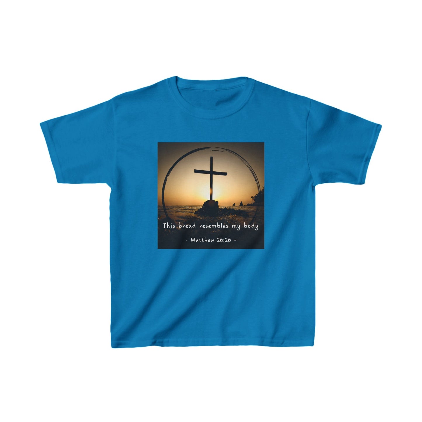 Kids Christian Faith Tee – "This Bread Resembles My Body" - Matthew 26:26