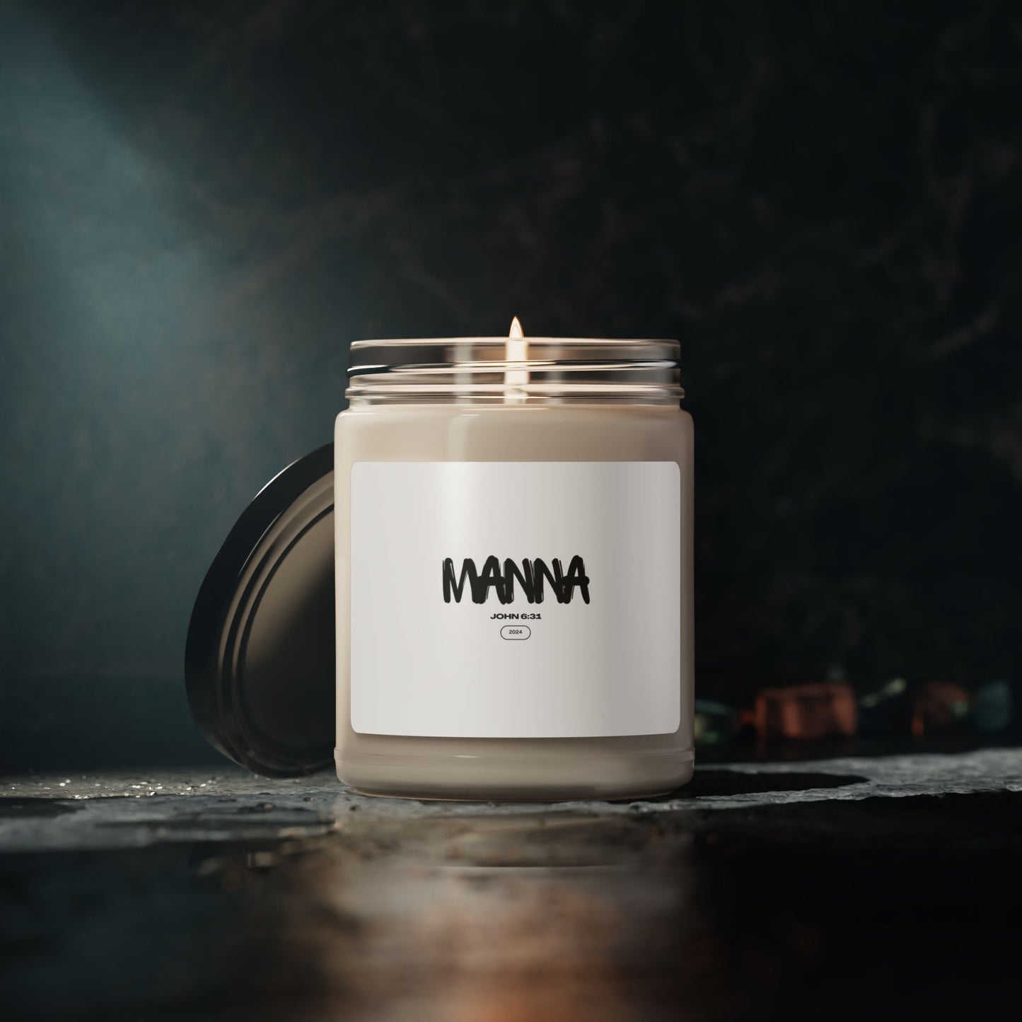 Manna Scented Soy Candle – 9oz Relaxation Gift for Home Decor & Spiritual Connection