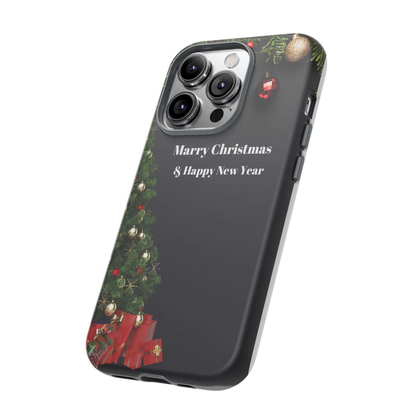 Christmas Phone Case - Marry Christmas & Happy New Year Design