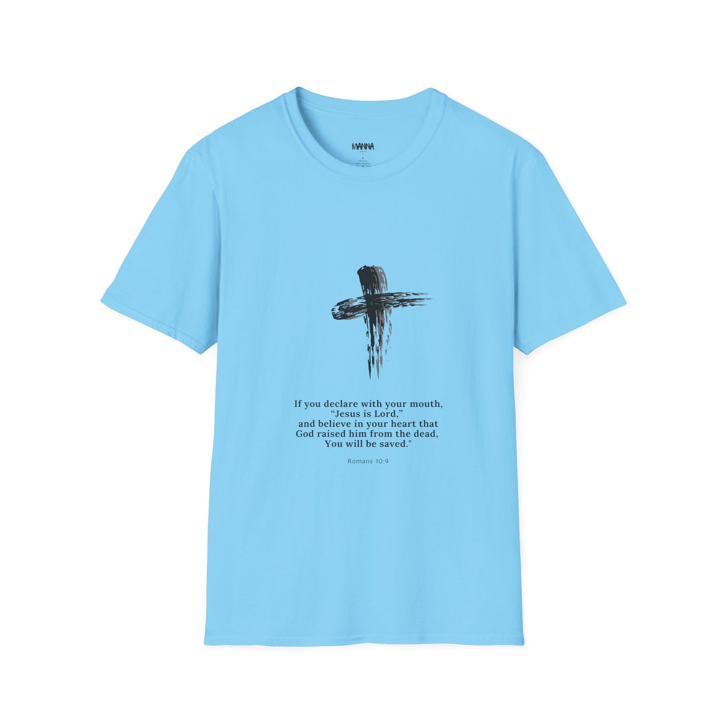 Faith-Inspired Unisex Softstyle T-Shirt with Inspirational Verse