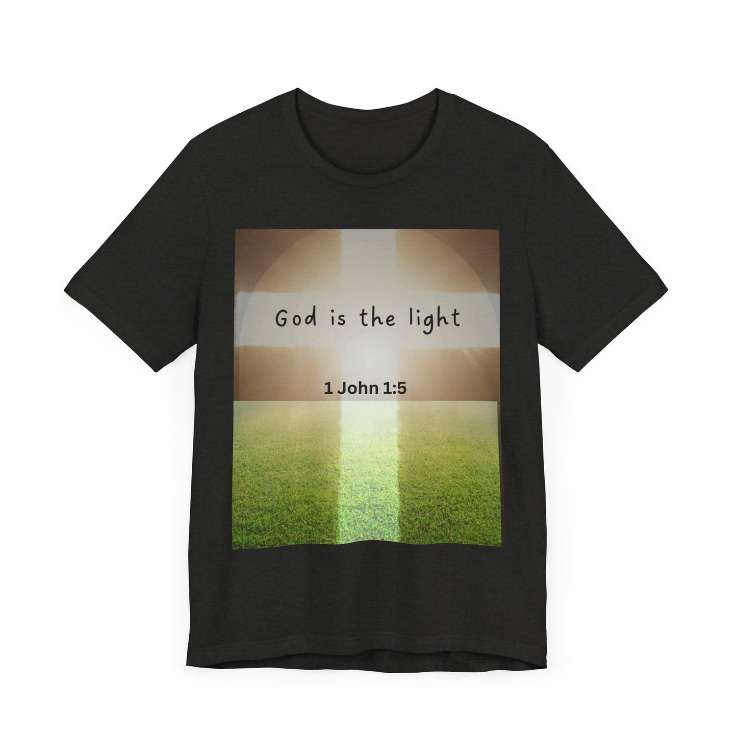 Inspirational Unisex Tee - 'God is the Light' 1 John 1:5