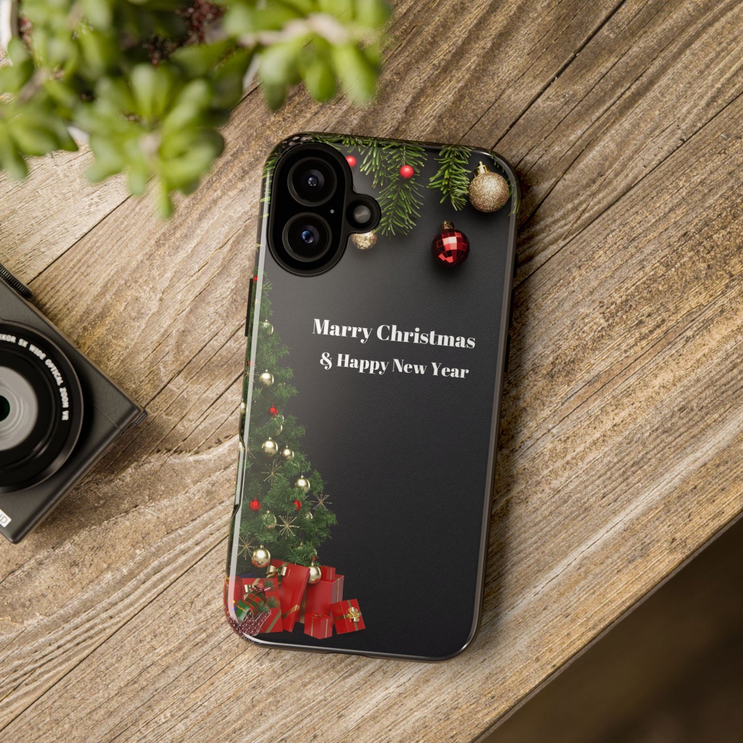 Christmas Phone Case - Marry Christmas & Happy New Year Design