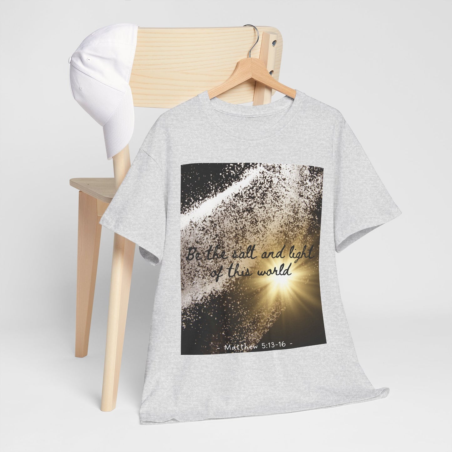 Inspirational Unisex Heavy Cotton Tee - 'Salt and Light of This World'