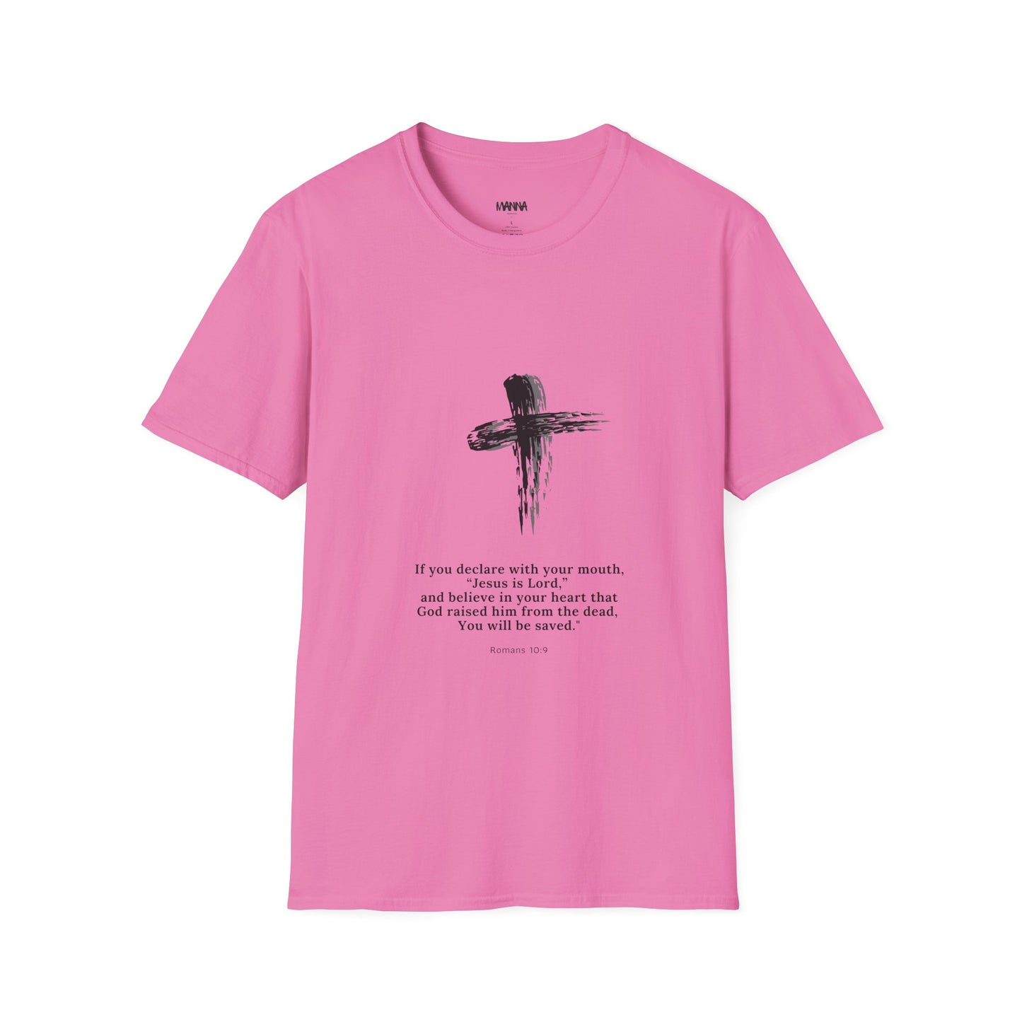 Faith-Inspired Unisex Softstyle T-Shirt with Inspirational Verse