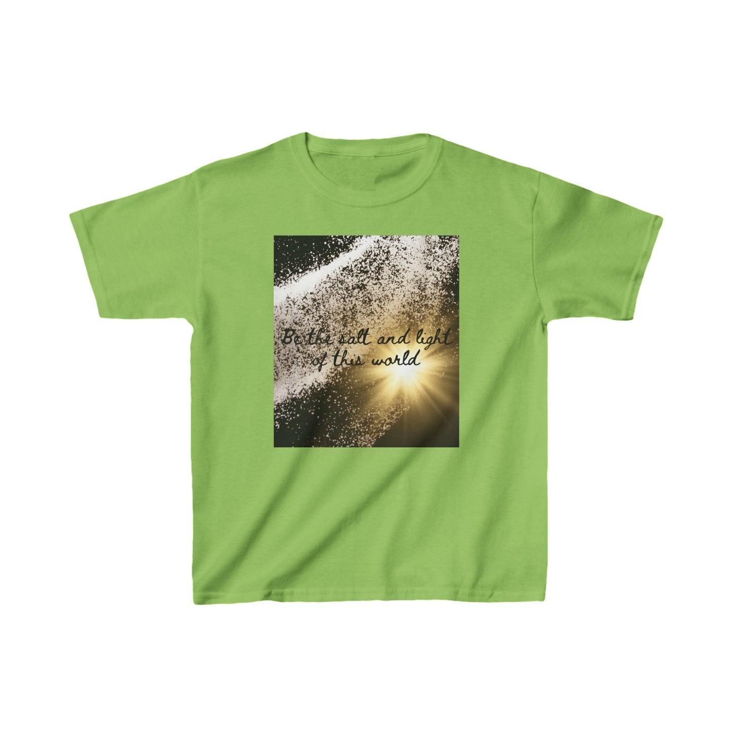 Kids Inspirational Cotton Tee - "Be the Salt and Light of the World"