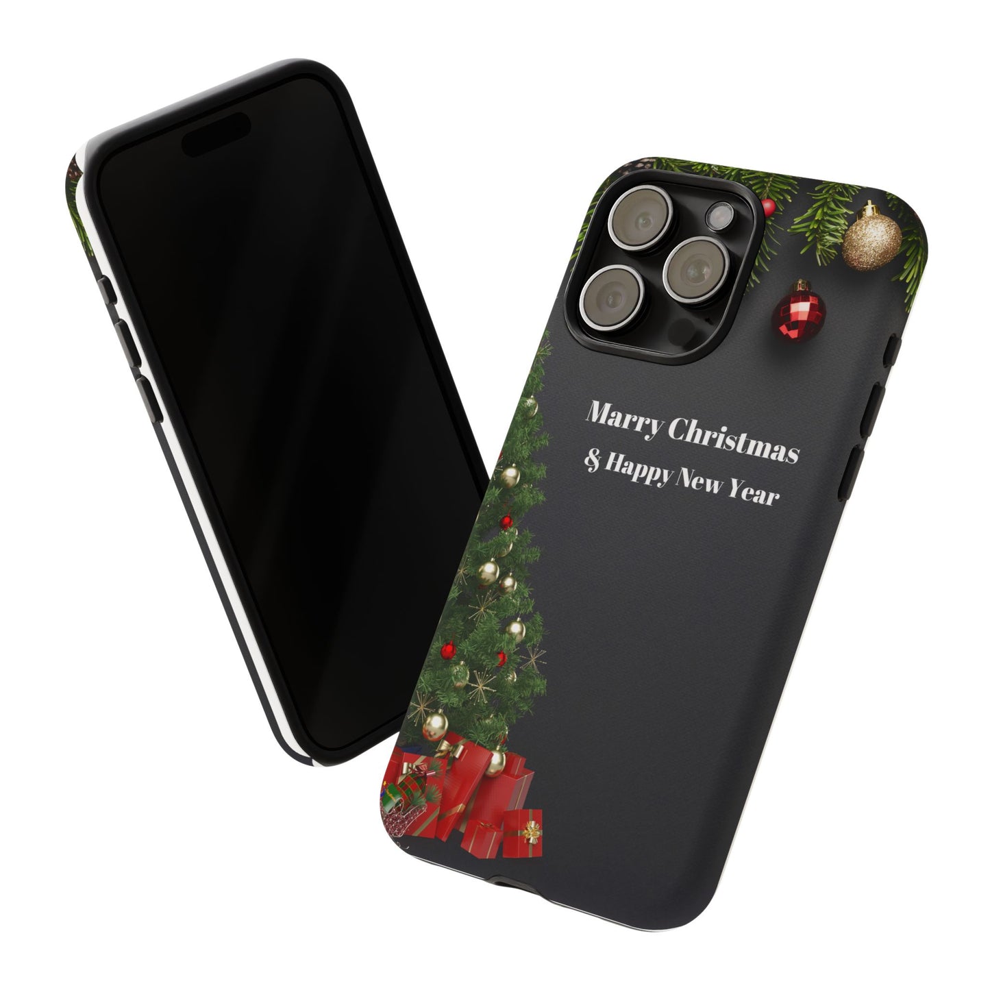 Christmas Phone Case - Marry Christmas & Happy New Year Design