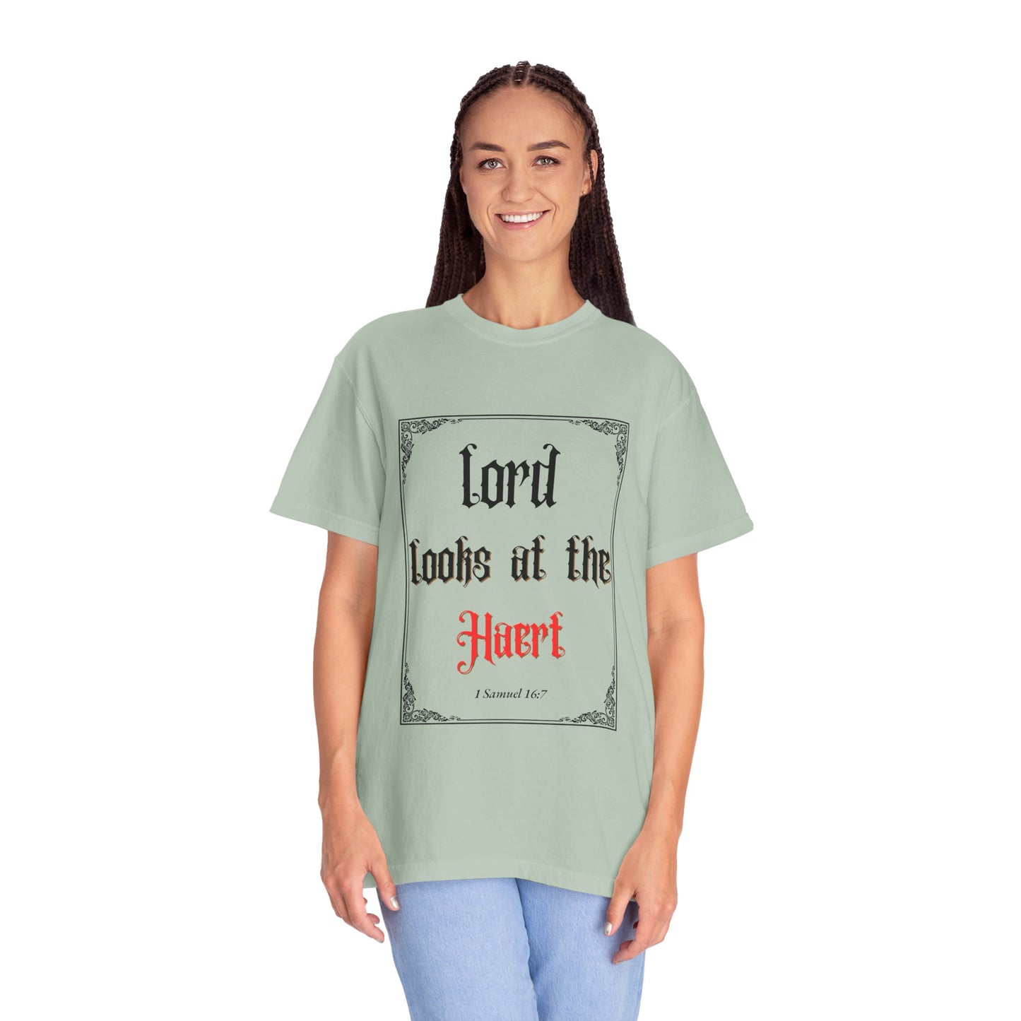 Lord Looks at the Heart Unisex Garment-Dyed T-Shirt