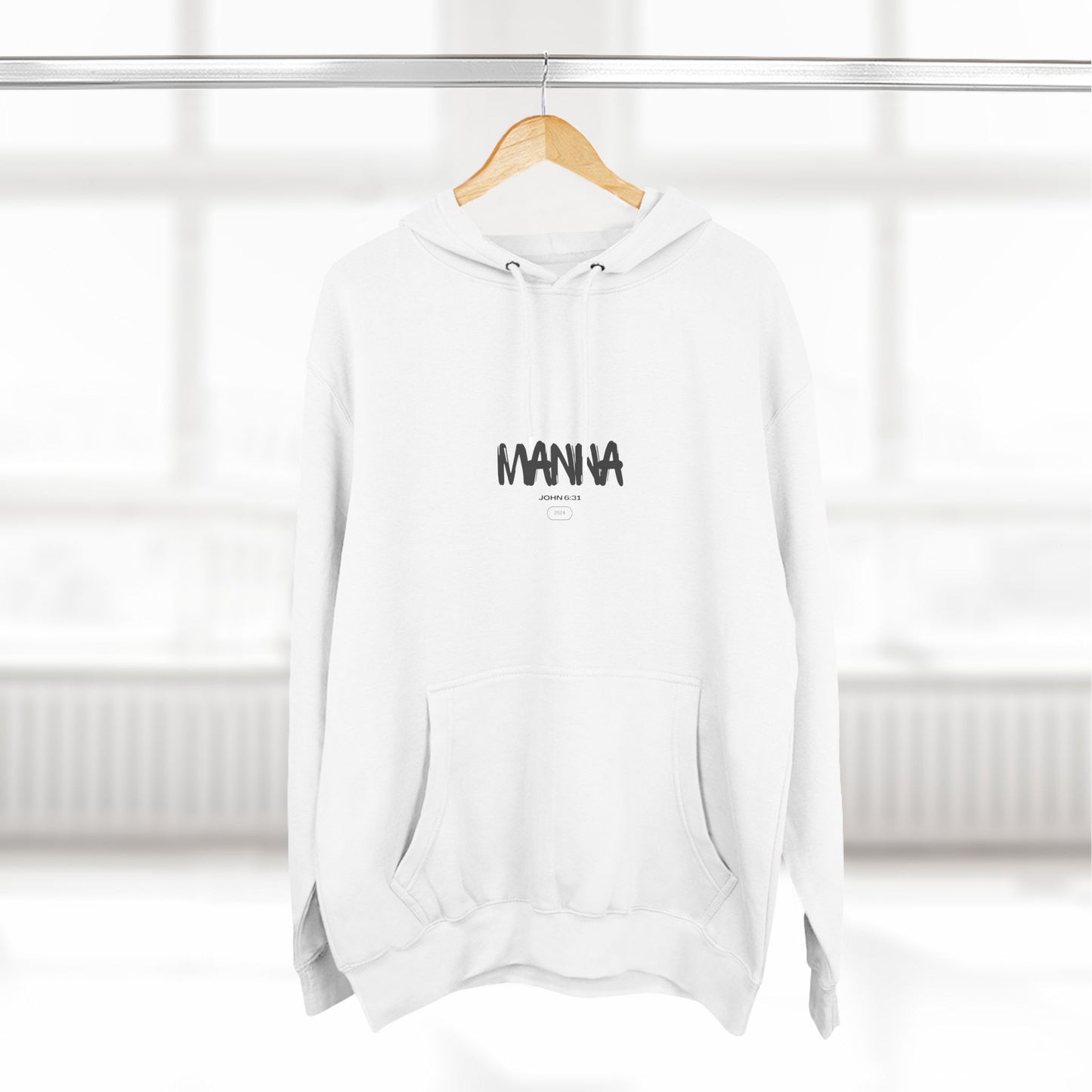 Three-Panel Fleece Hoodie