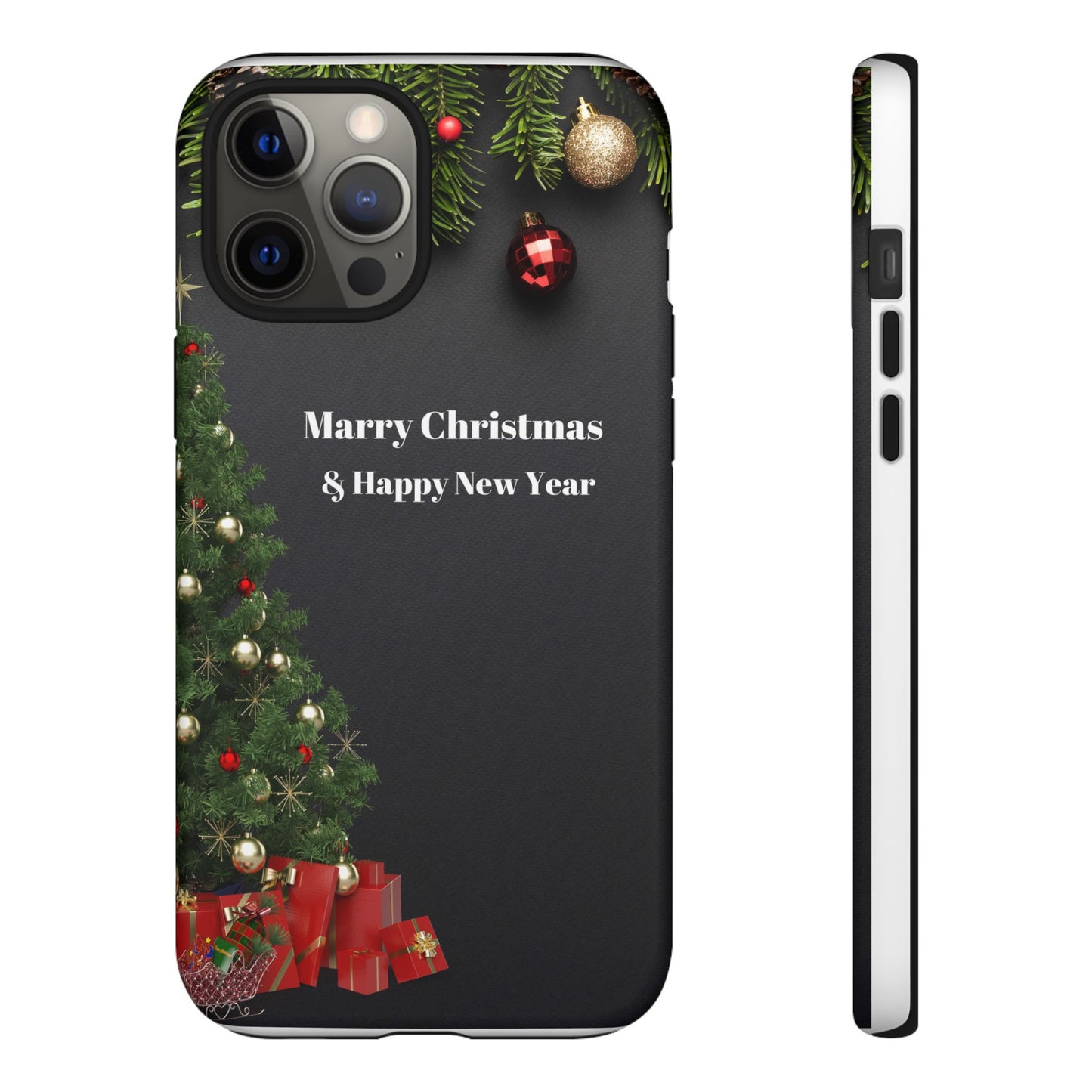 Christmas Phone Case - Marry Christmas & Happy New Year Design