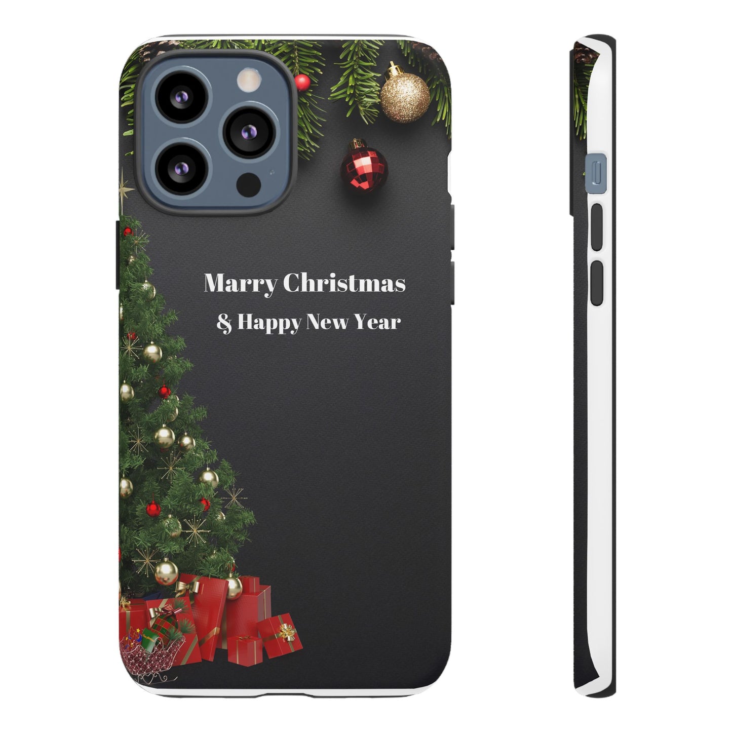 Christmas Phone Case - Marry Christmas & Happy New Year Design