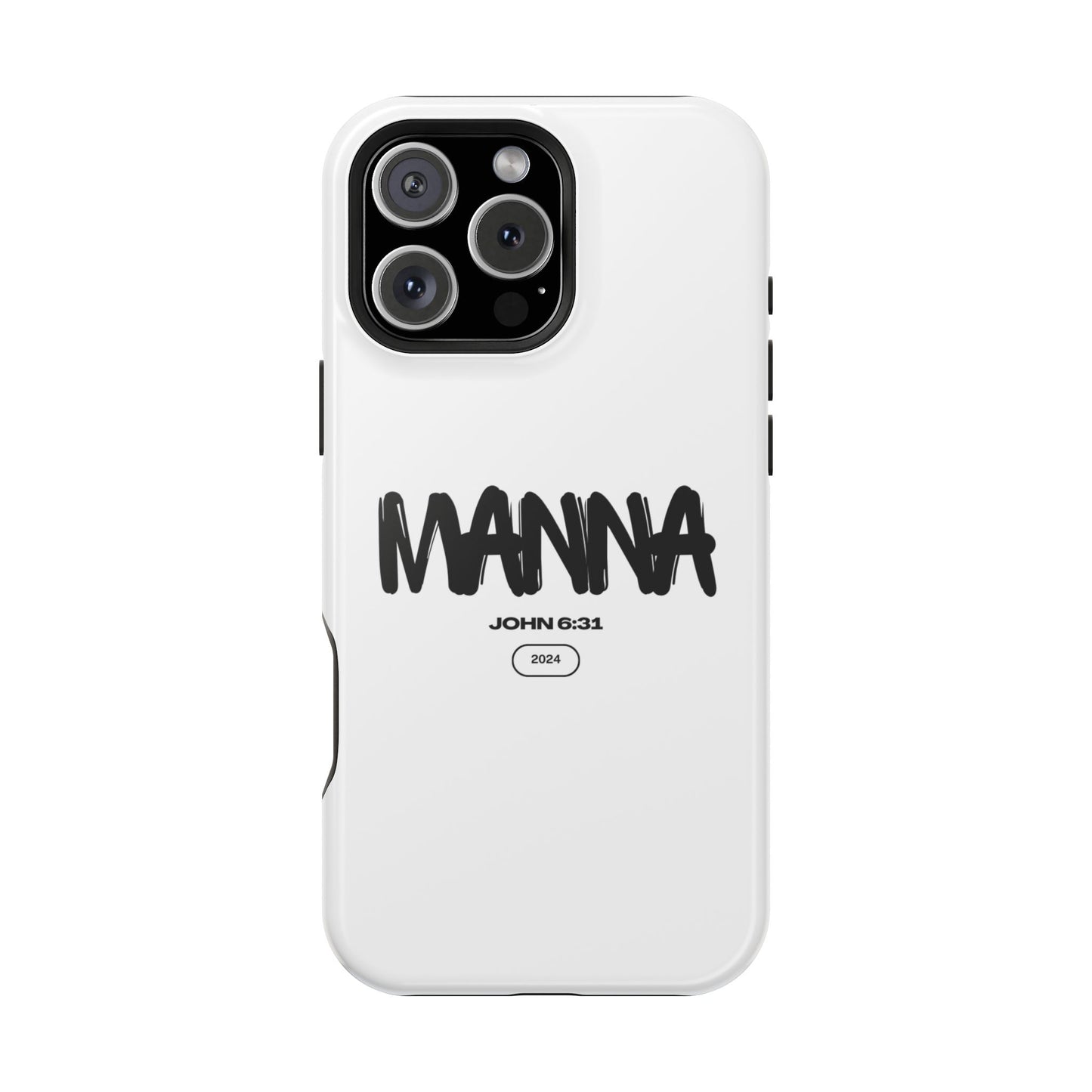 Manna Bible Verse Impact-Resistant Phone Case - Stylish Protection for Faithful Souls