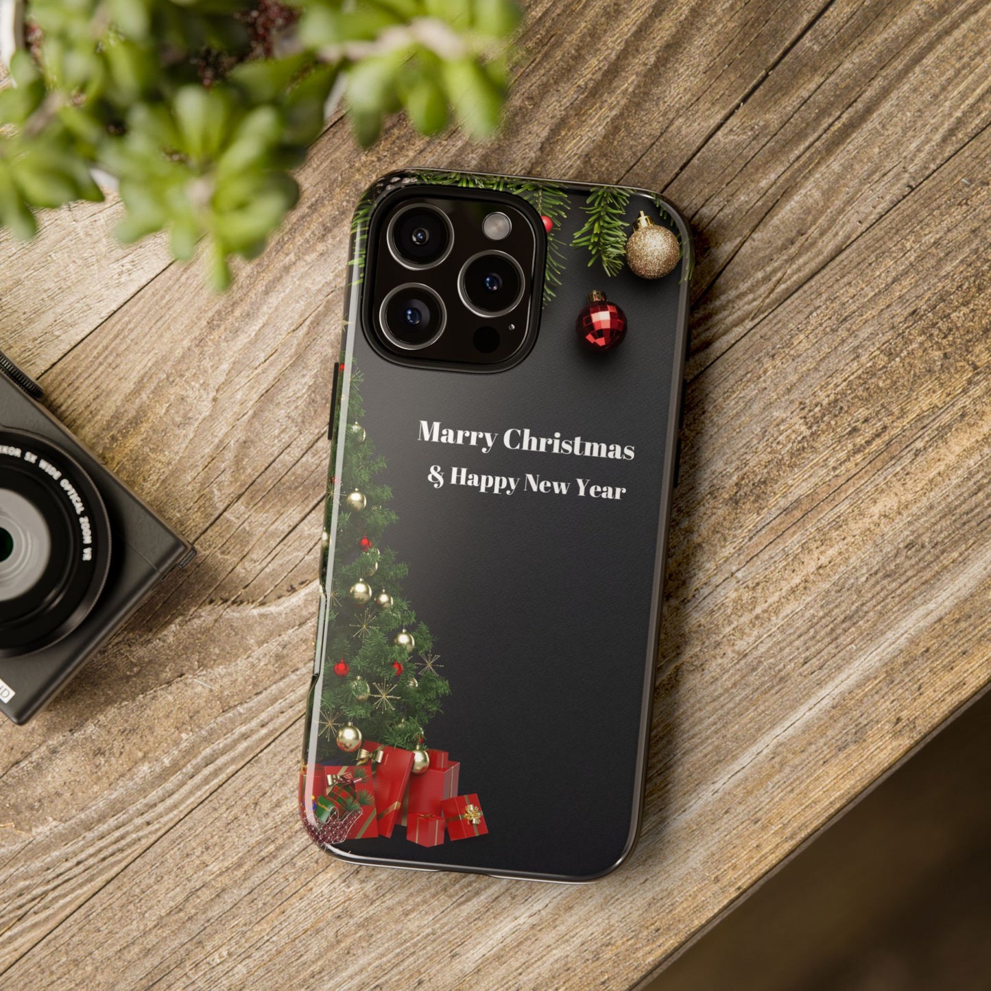 Christmas Phone Case - Marry Christmas & Happy New Year Design