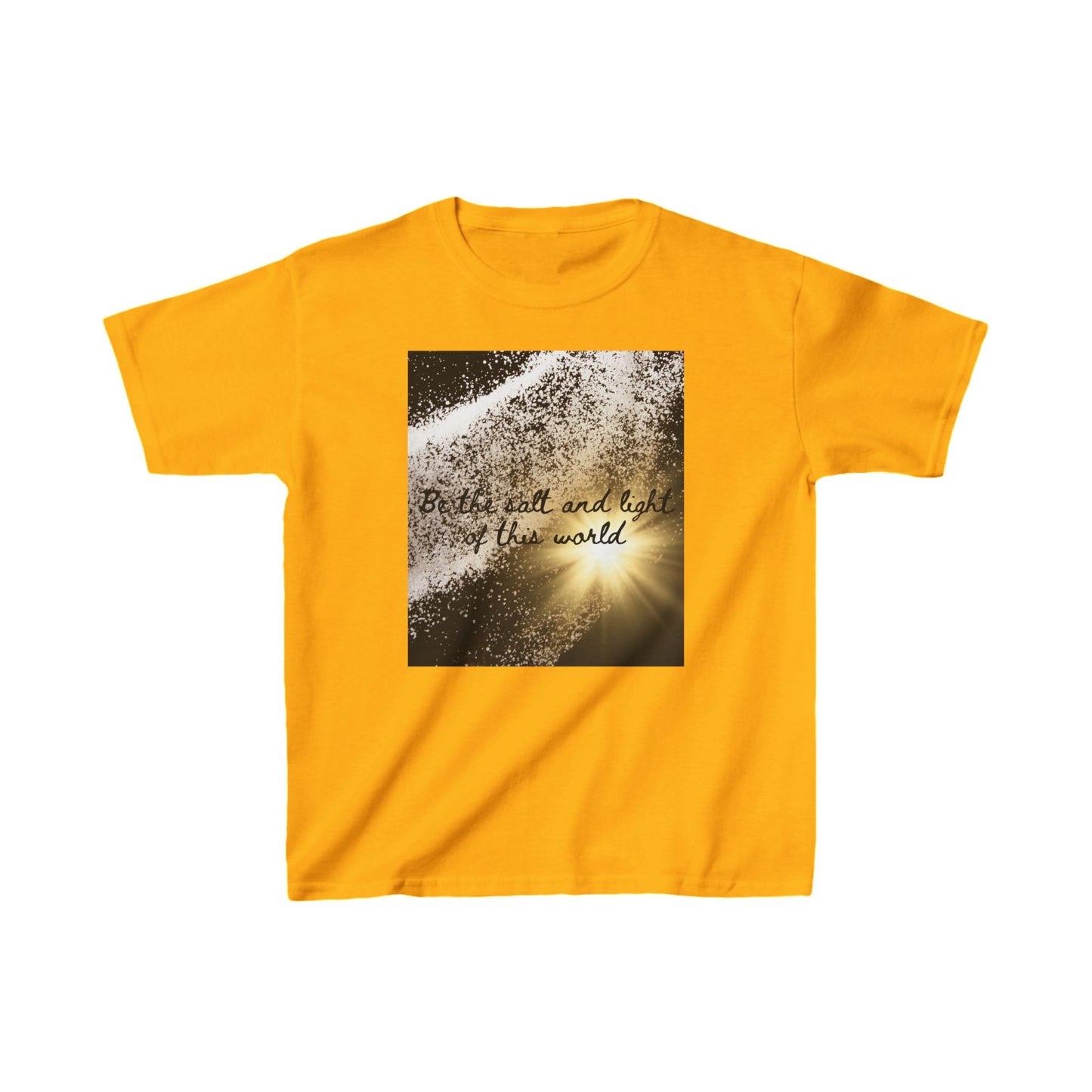 Kids Inspirational Cotton Tee - "Be the Salt and Light of the World"