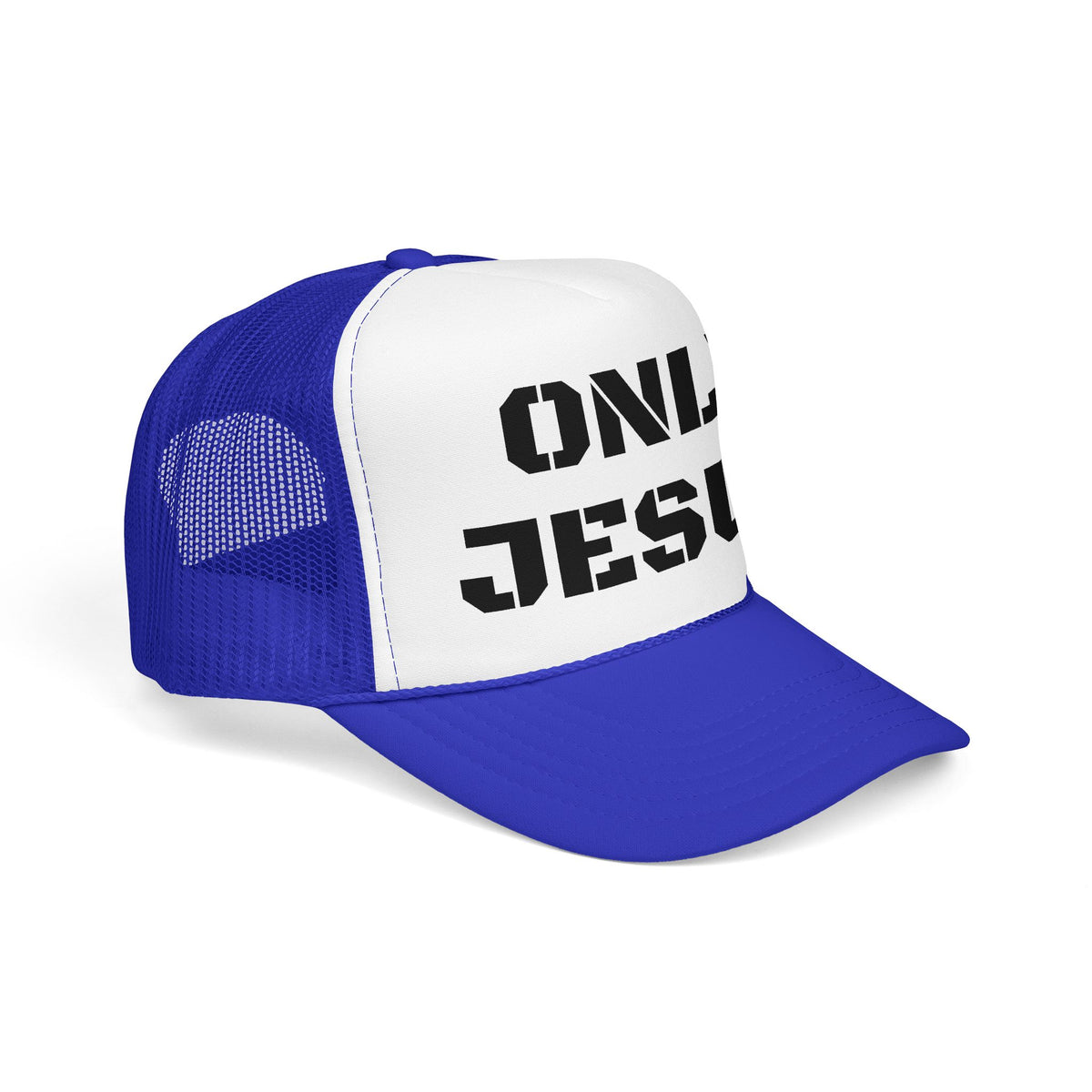 Trucker Hat — "Only Jesus" Embroidered Foam Cap