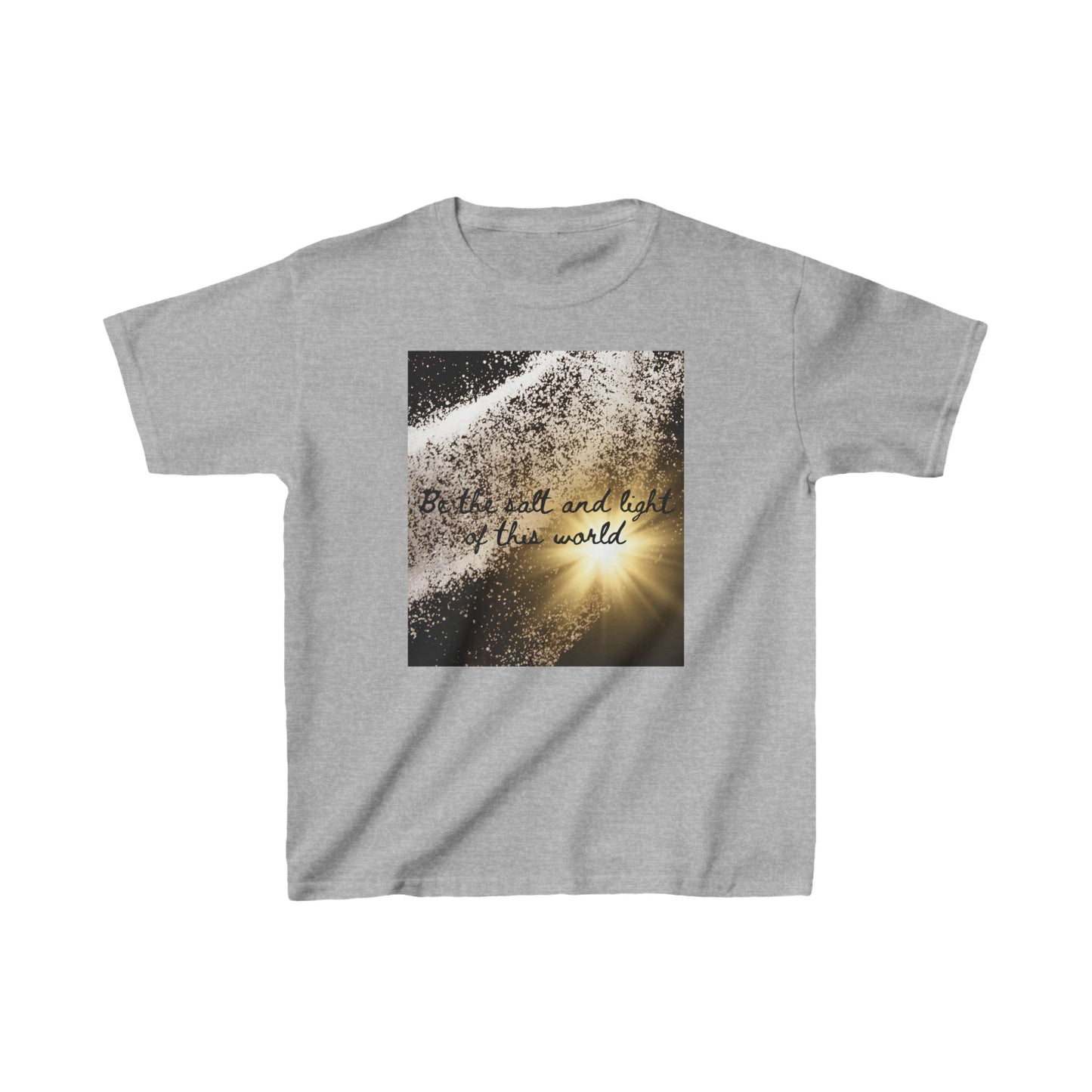 Kids Inspirational Cotton Tee - "Be the Salt and Light of the World"