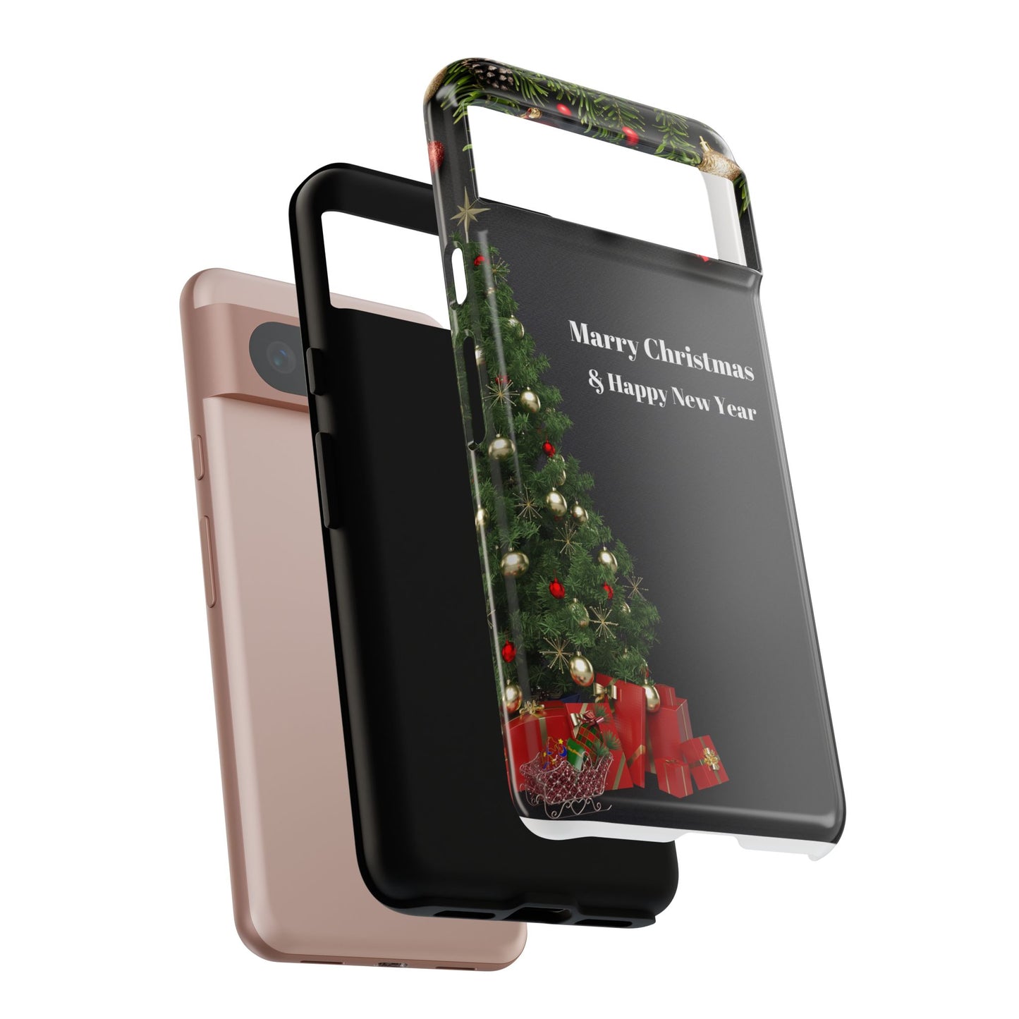 Christmas Phone Case - Marry Christmas & Happy New Year Design