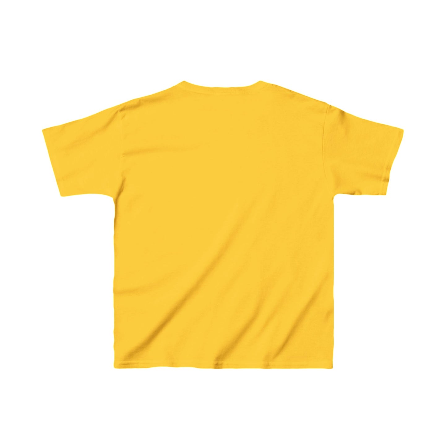 Kids USA Flag Tee - "Reborn in Christ" Yellow Cotton T-Shirt