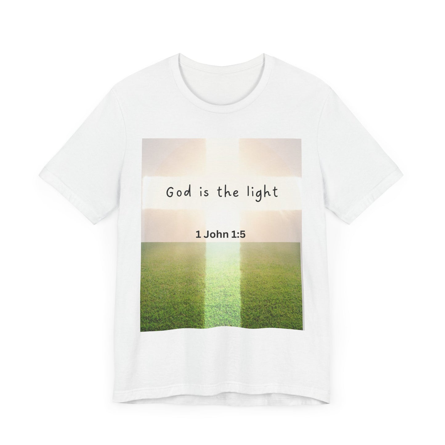 Inspirational Unisex Tee - 'God is the Light' 1 John 1:5