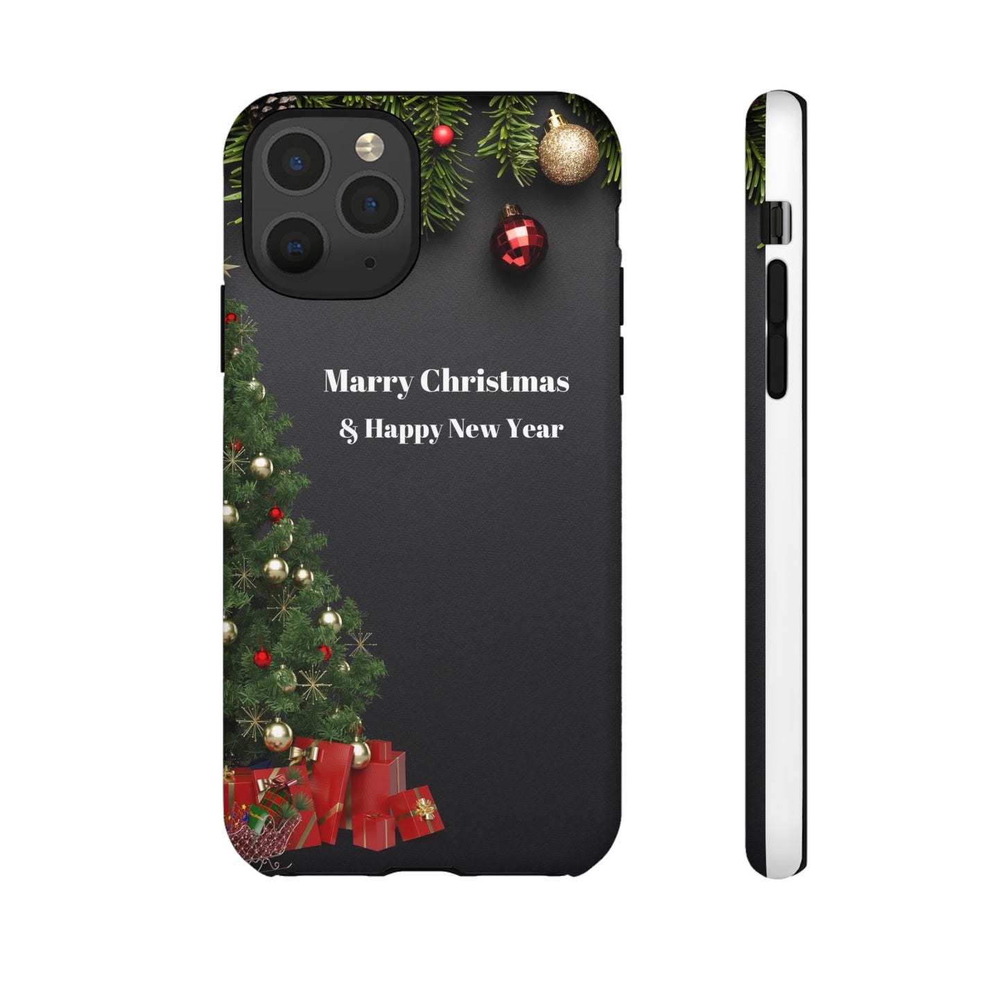 Christmas Phone Case - Marry Christmas & Happy New Year Design