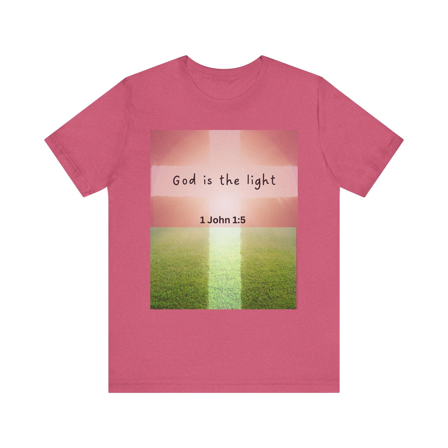 Inspirational Unisex Tee - 'God is the Light' 1 John 1:5