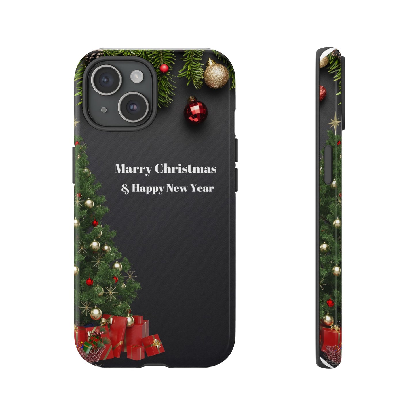 Christmas Phone Case - Marry Christmas & Happy New Year Design