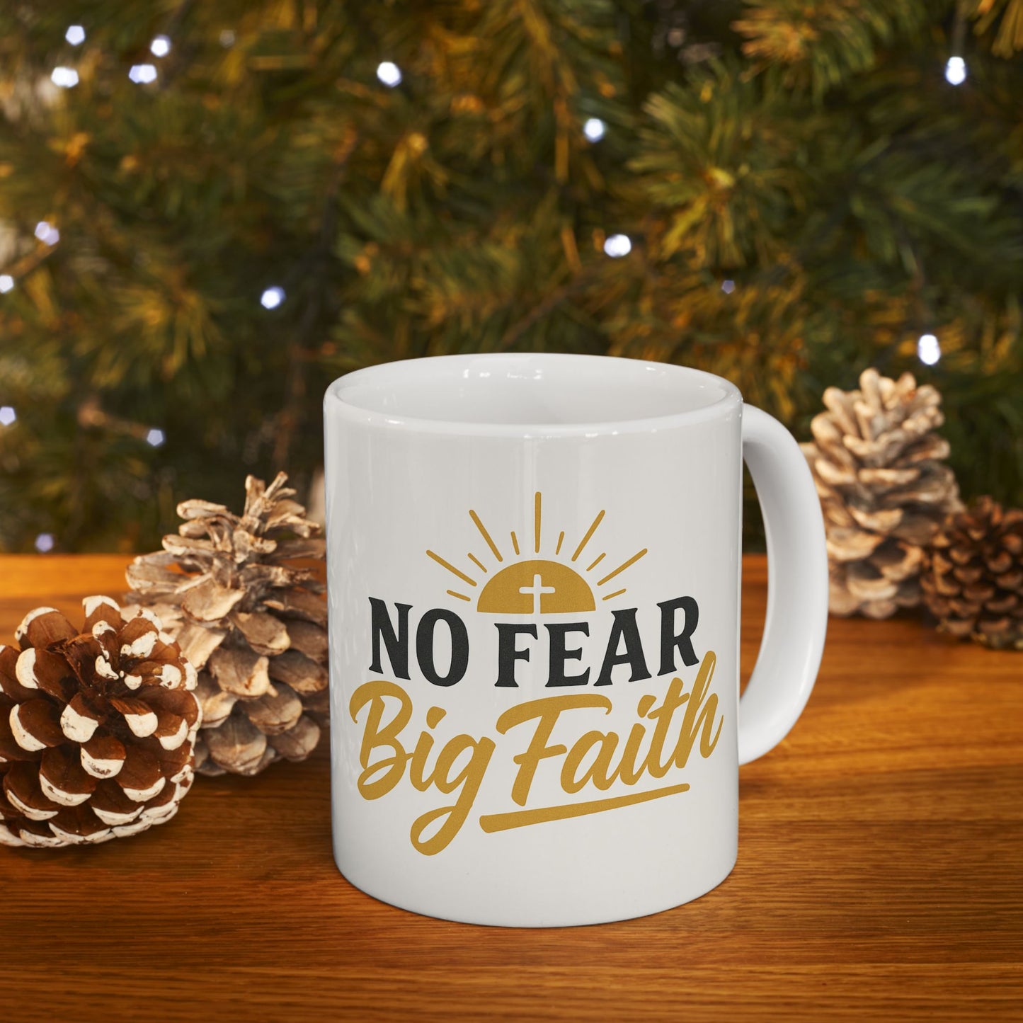 Inspirational Ceramic Mug - Perfect for Coffee Lovers, Motivational Gift, Home Decor, Faith Affirmation, Holiday Cheer
