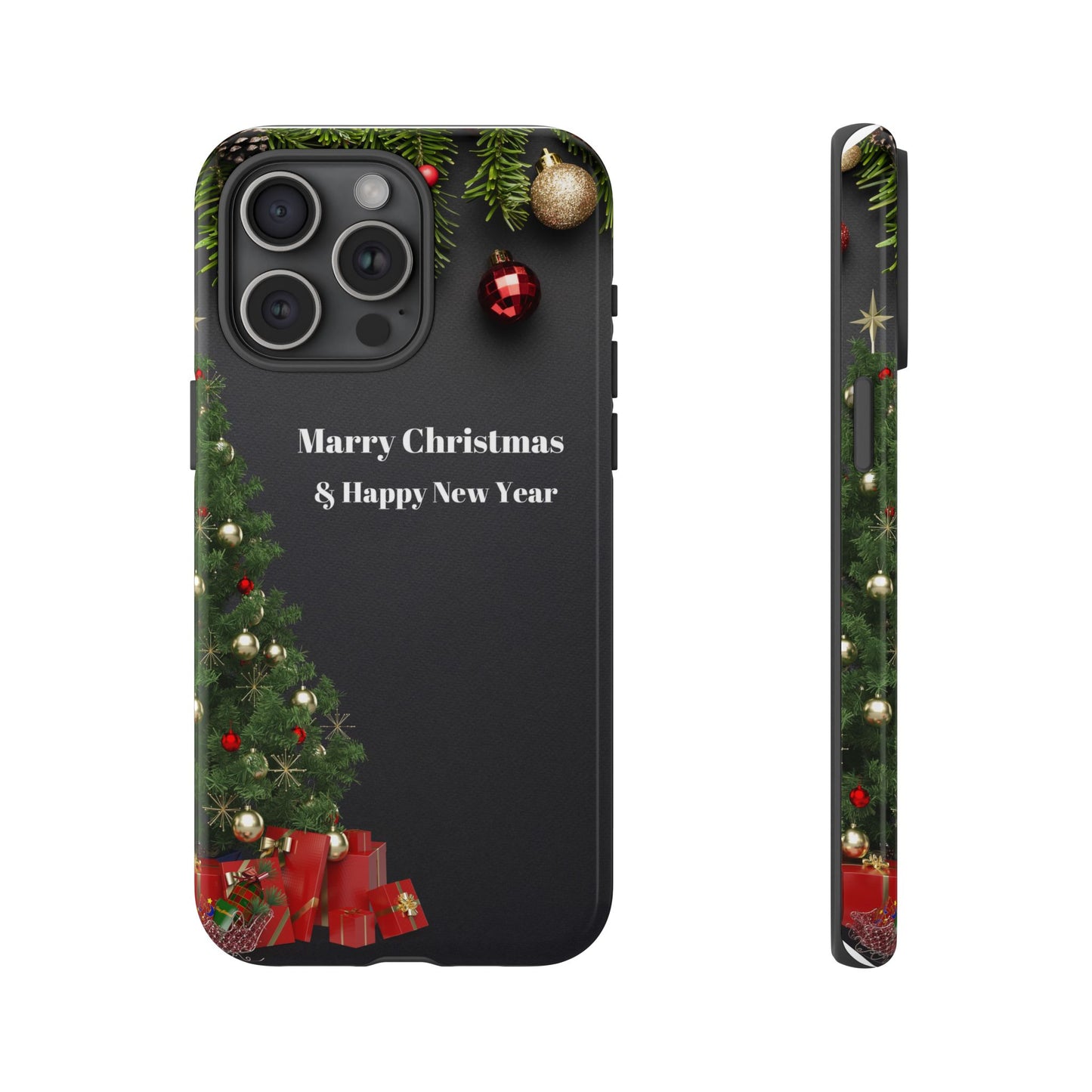 Christmas Phone Case - Marry Christmas & Happy New Year Design