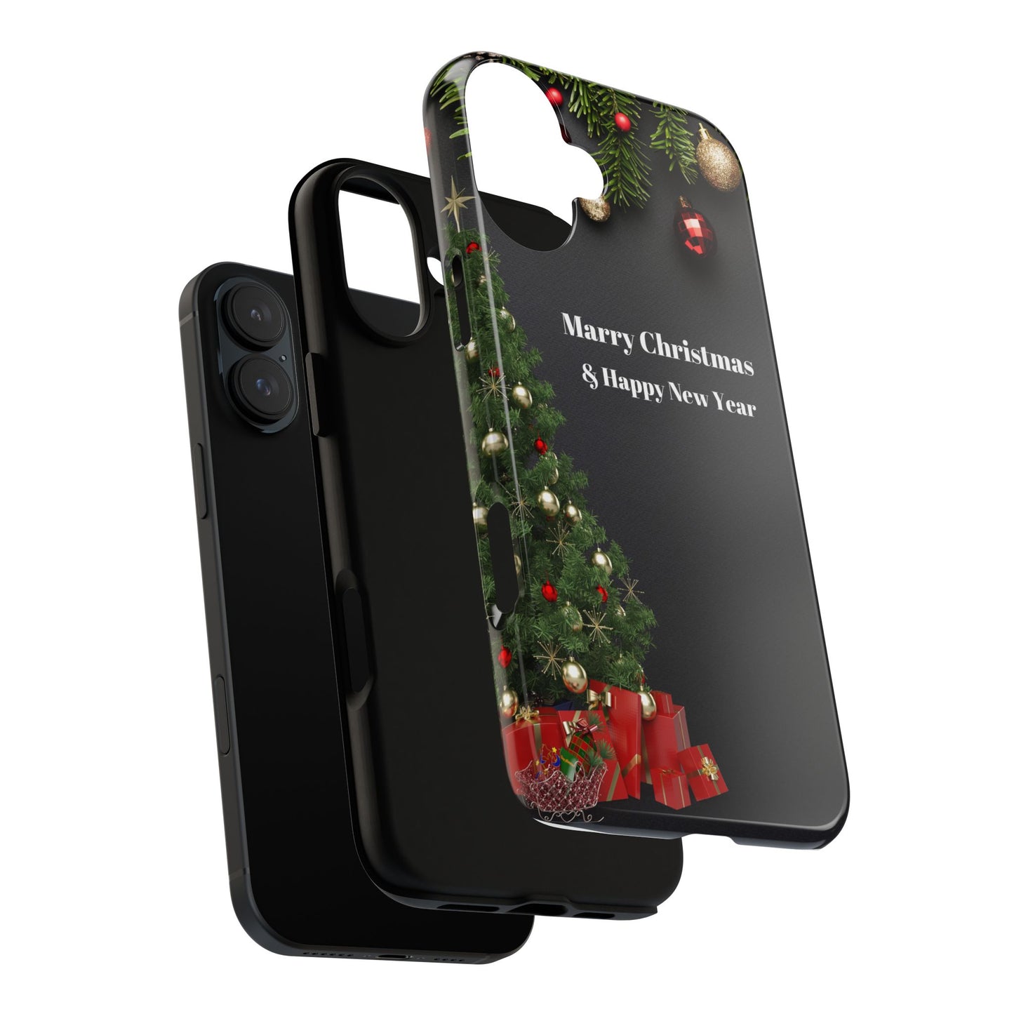 Christmas Phone Case - Marry Christmas & Happy New Year Design