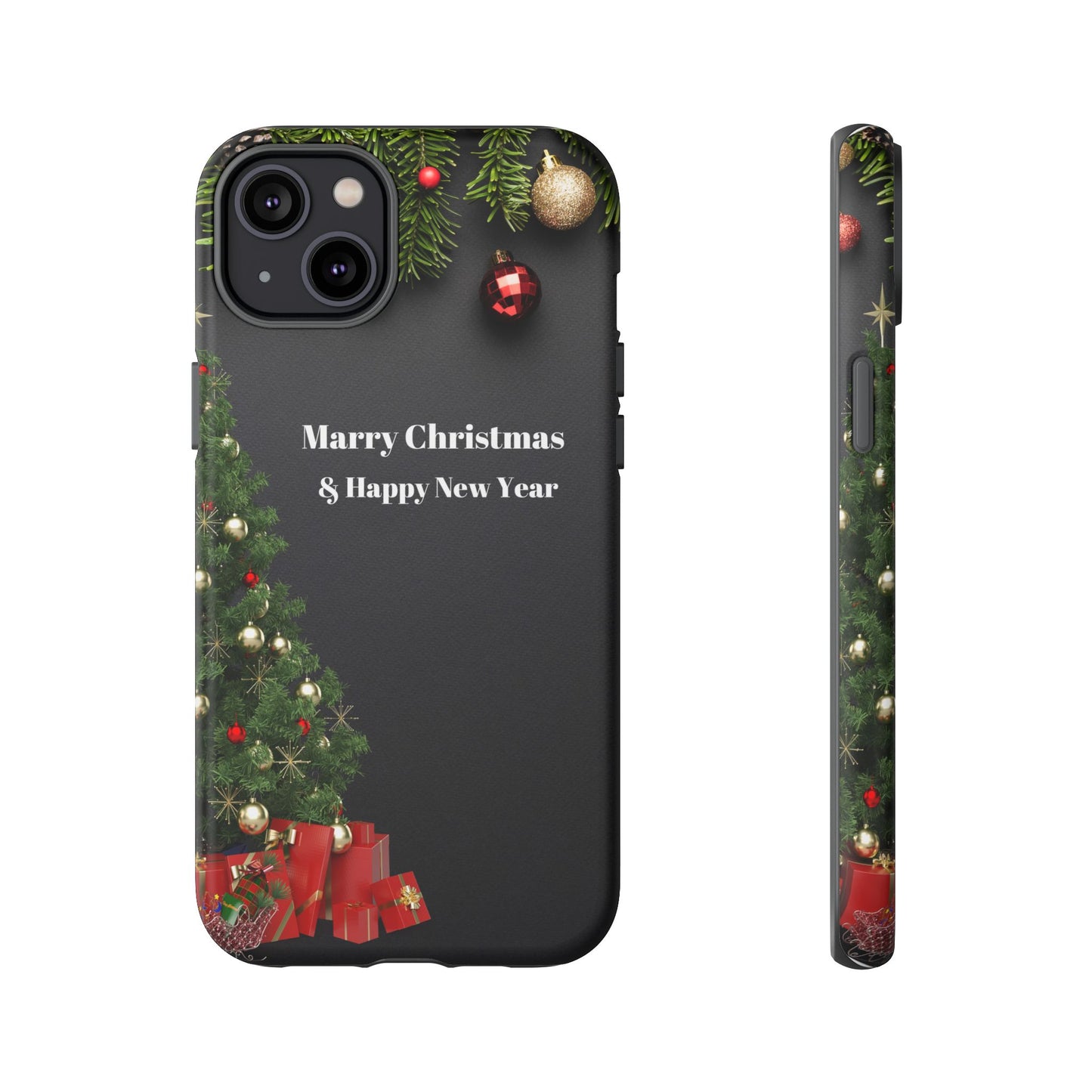 Christmas Phone Case - Marry Christmas & Happy New Year Design